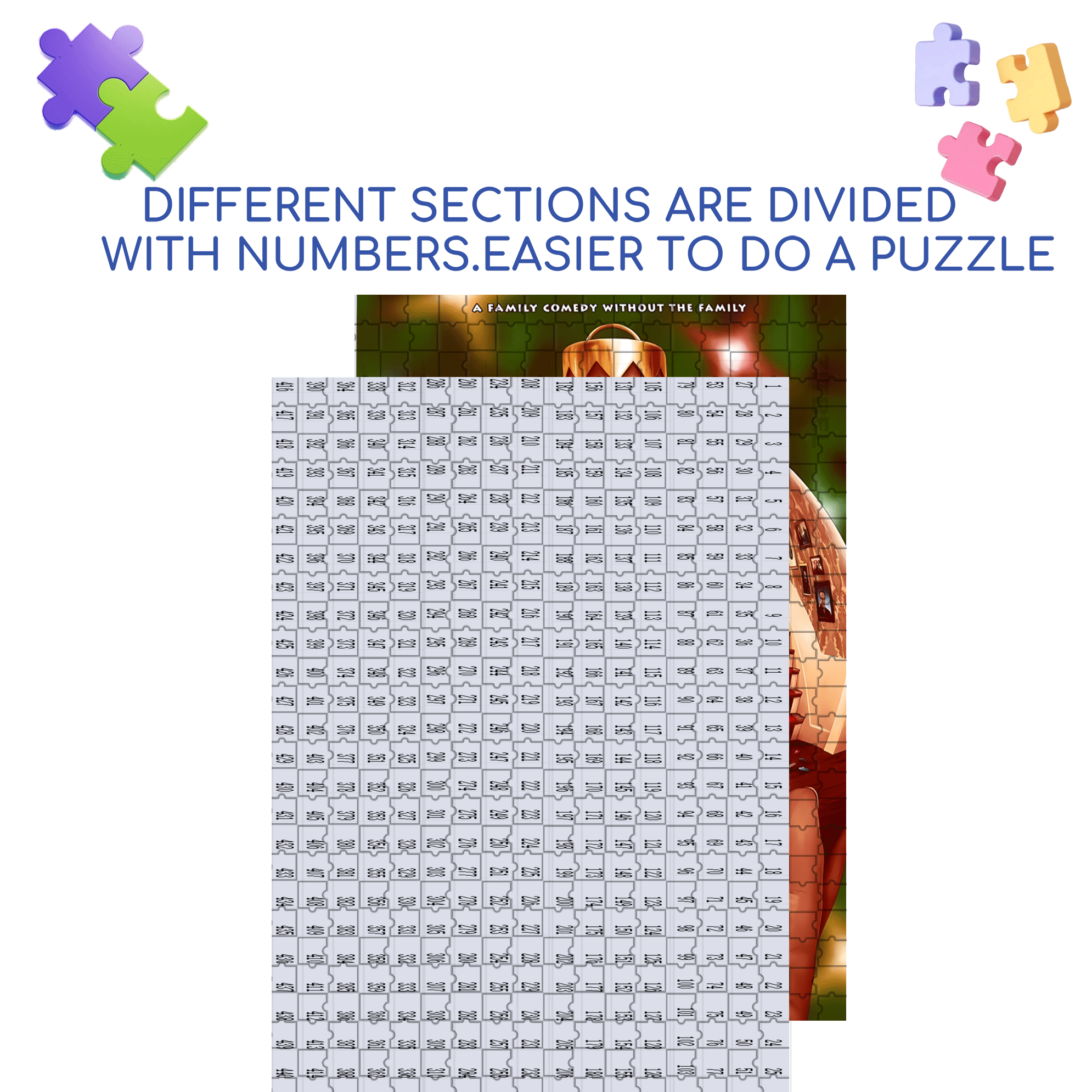 Home Alone 500pcs/1000pcs Jigsaw Puzzle, Scratch-Resistant, Interactive Family Game & Brain-Boosting DIY Decor, Perfect for Halloween, Christmas & New Year Gifts, Family Puzzle Game