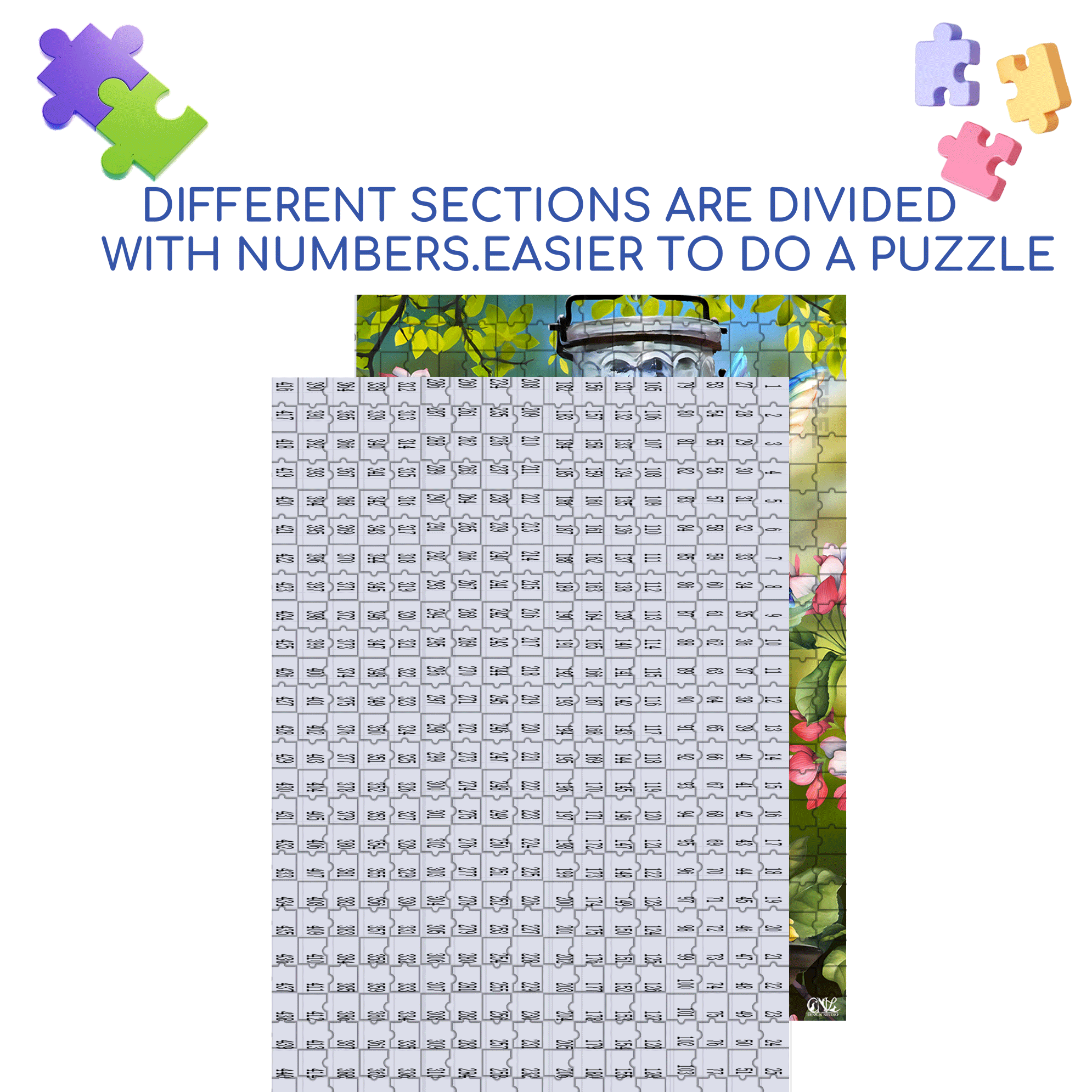 Home Sweet Birdhouse Spring Garden 500pcs/1000pcs Jigsaw Puzzle, Scratch-Resistant, Interactive Family Game & Brain-Boosting DIY Decor, Perfect for Halloween, Christmas & New Year Gifts, Family Puzzle Game