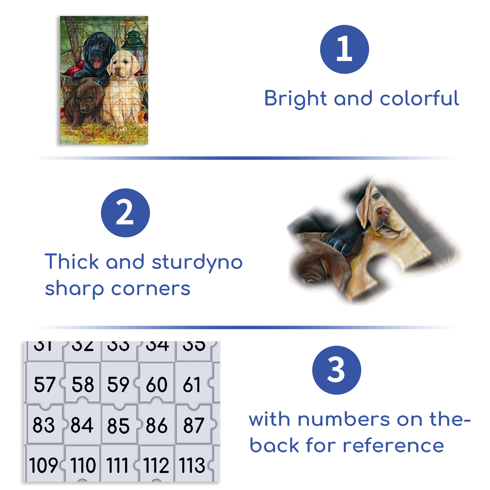 Labrador House 500pcs/1000pcs Jigsaw Puzzle, Scratch-Resistant, Interactive Family Game & Brain-Boosting DIY Decor, Perfect for Halloween, Christmas & New Year Gifts, Family Puzzle Game