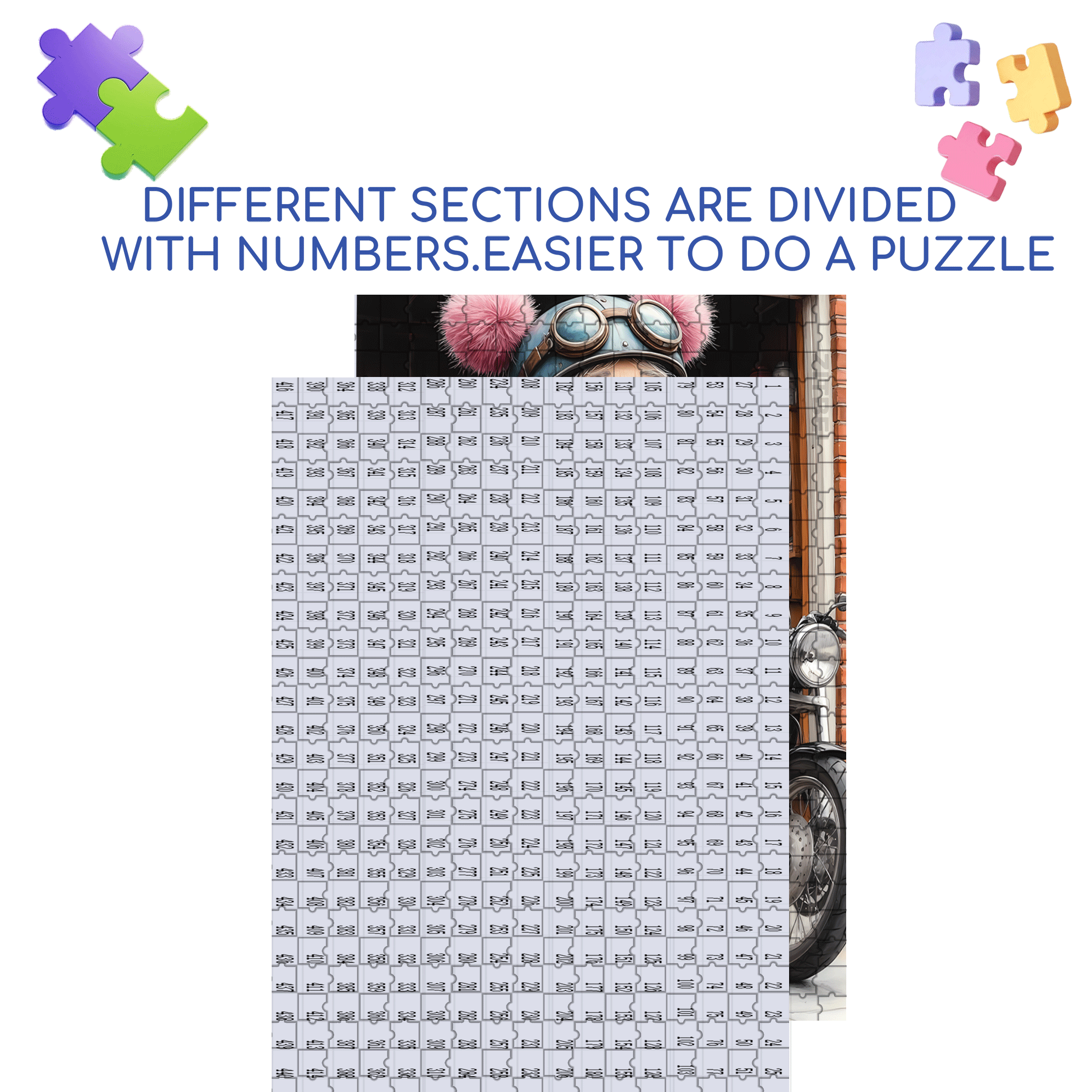 Funny Old Lady 500pcs/1000pcs Jigsaw Puzzle, Scratch-Resistant, Interactive Family Game & Brain-Boosting DIY Decor, Perfect for Halloween, Christmas & New Year Gifts, Family Puzzle Game