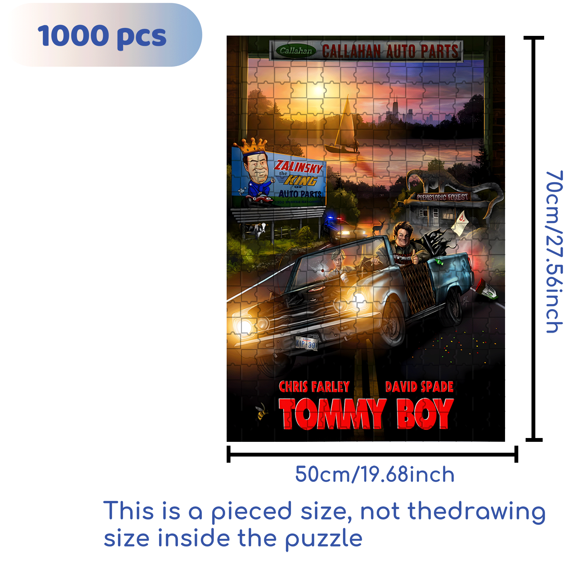 HOLY SCHNIKES! 500pcs/1000pcs Jigsaw Puzzle, Scratch-Resistant, Interactive Family Game & Brain-Boosting DIY Decor, Perfect for Halloween, Christmas & New Year Gifts, Family Puzzle Game