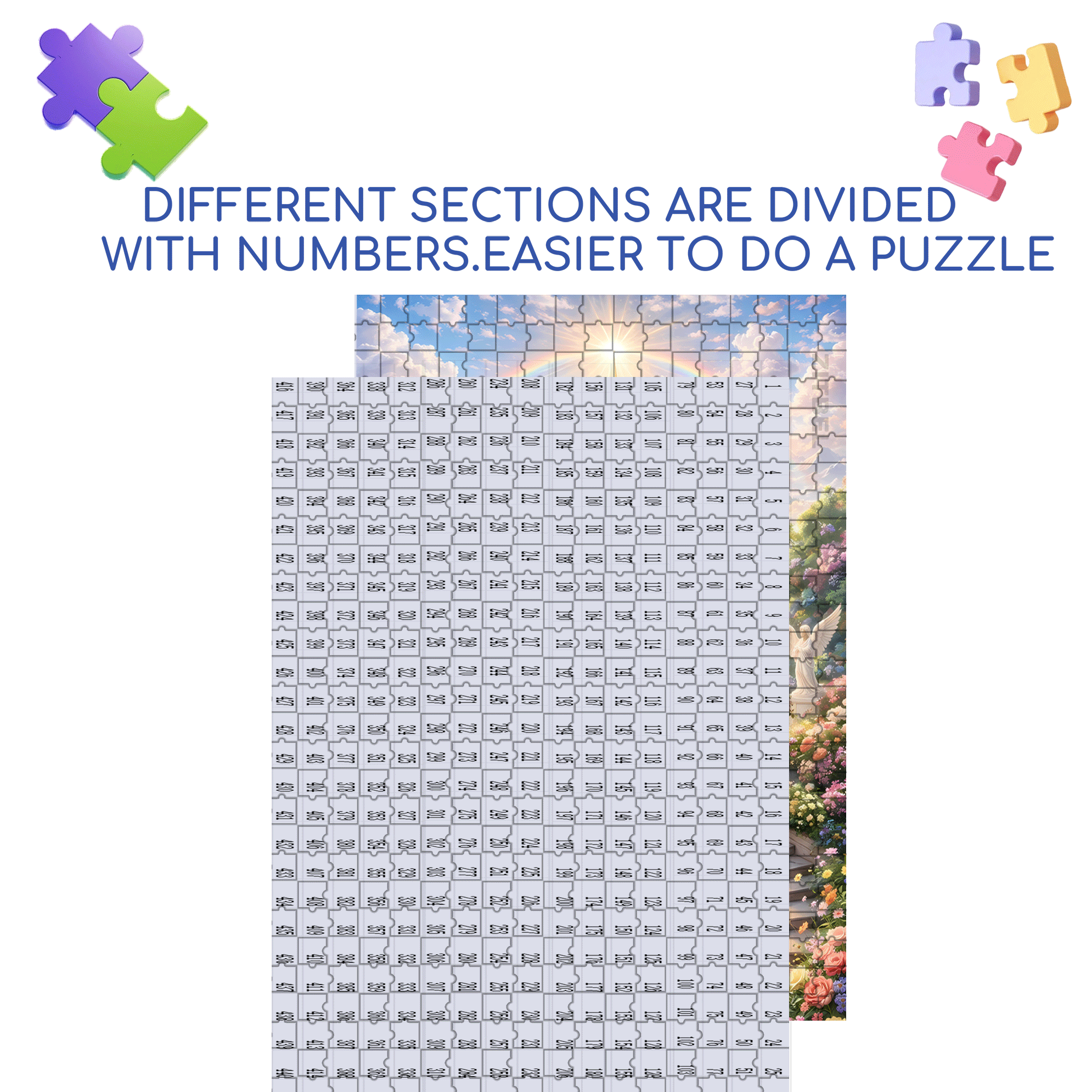 Like Paradise 500pcs/1000pcs Jigsaw Puzzle, Scratch-Resistant, Interactive Family Game & Brain-Boosting DIY Decor, Perfect for Halloween, Christmas & New Year Gifts, Family Puzzle Game