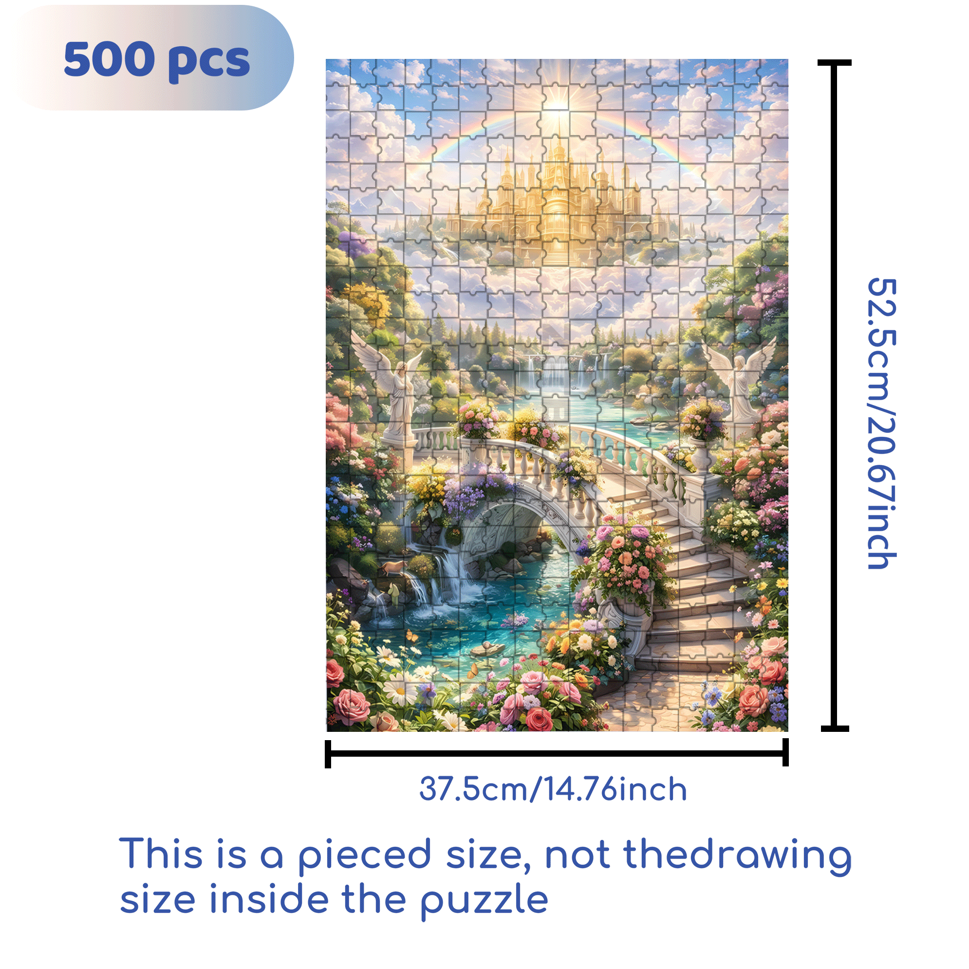 Like Paradise 500pcs/1000pcs Jigsaw Puzzle, Scratch-Resistant, Interactive Family Game & Brain-Boosting DIY Decor, Perfect for Halloween, Christmas & New Year Gifts, Family Puzzle Game