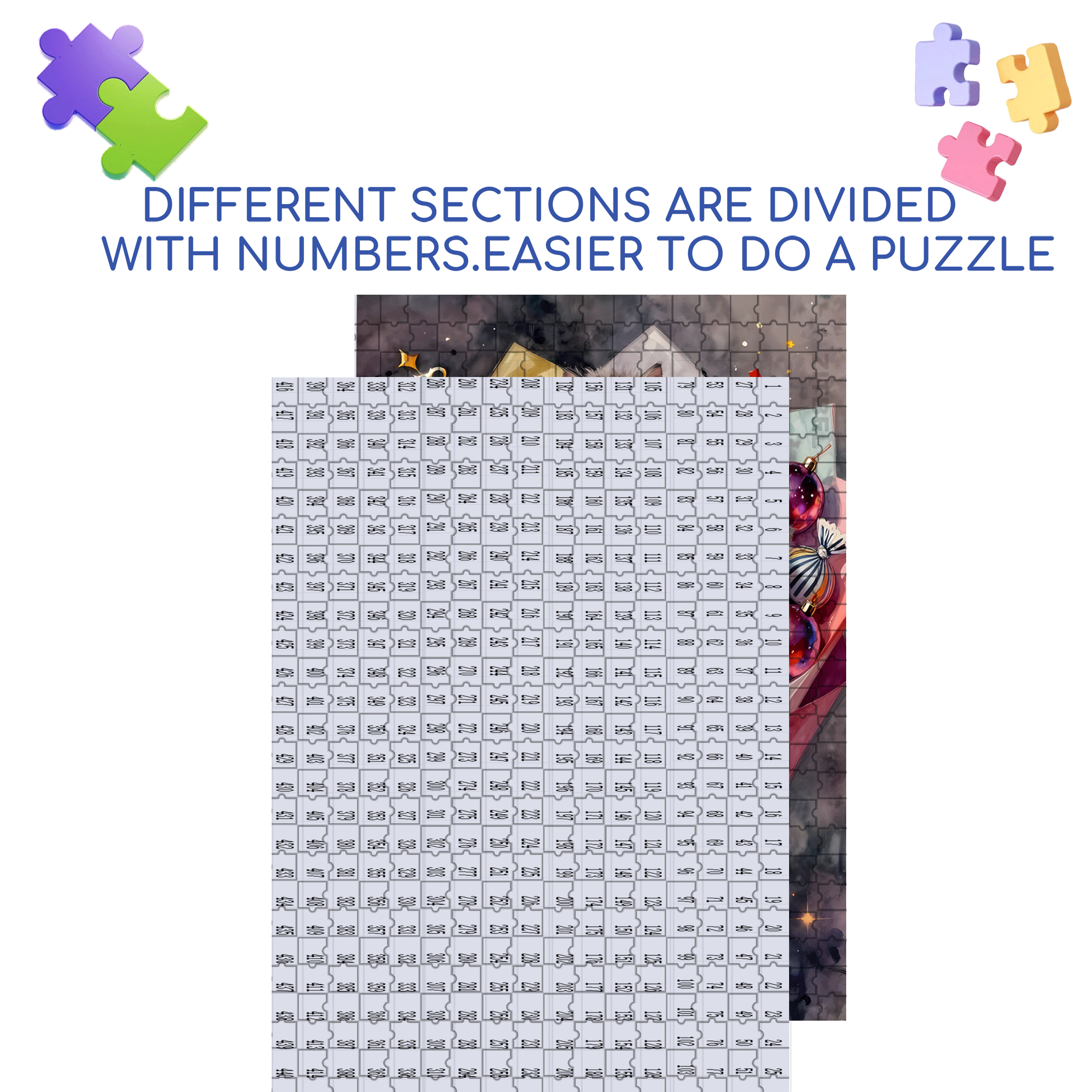 Love It 500pcs/1000pcs Jigsaw Puzzle, Scratch-Resistant, Interactive Family Game & Brain-Boosting DIY Decor, Perfect for Halloween, Christmas & New Year Gifts, Family Puzzle Game
