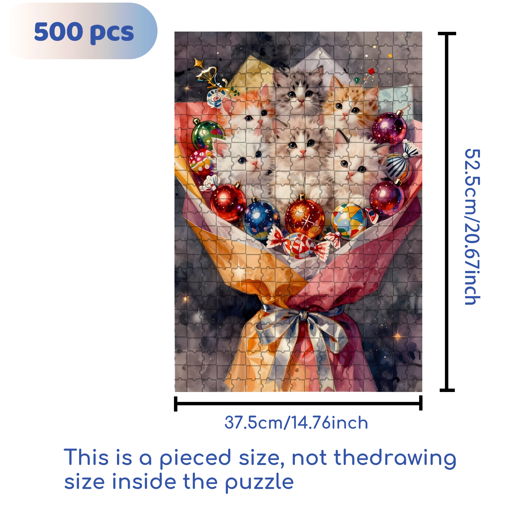 Love It 500pcs/1000pcs Jigsaw Puzzle, Scratch-Resistant, Interactive Family Game & Brain-Boosting DIY Decor, Perfect for Halloween, Christmas & New Year Gifts, Family Puzzle Game