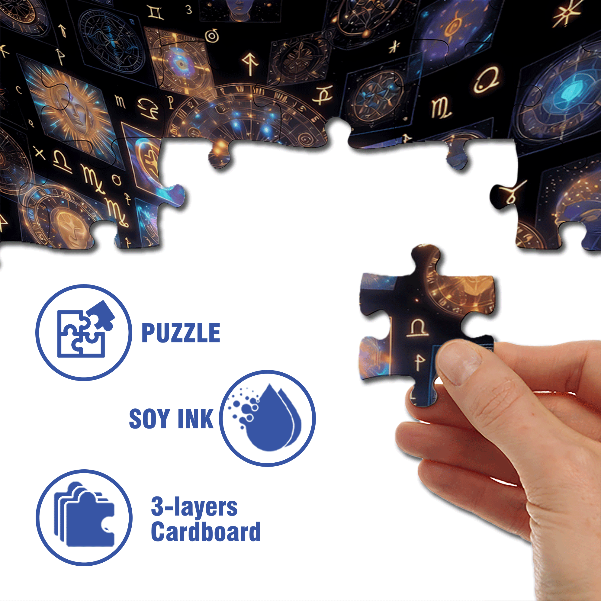 Manifestation Requires Identity Precision 500pcs/1000pcs Jigsaw Puzzle, Scratch-Resistant, Interactive Family Game & Brain-Boosting DIY Decor, Perfect for Halloween, Christmas & New Year Gifts, Family Puzzle Game