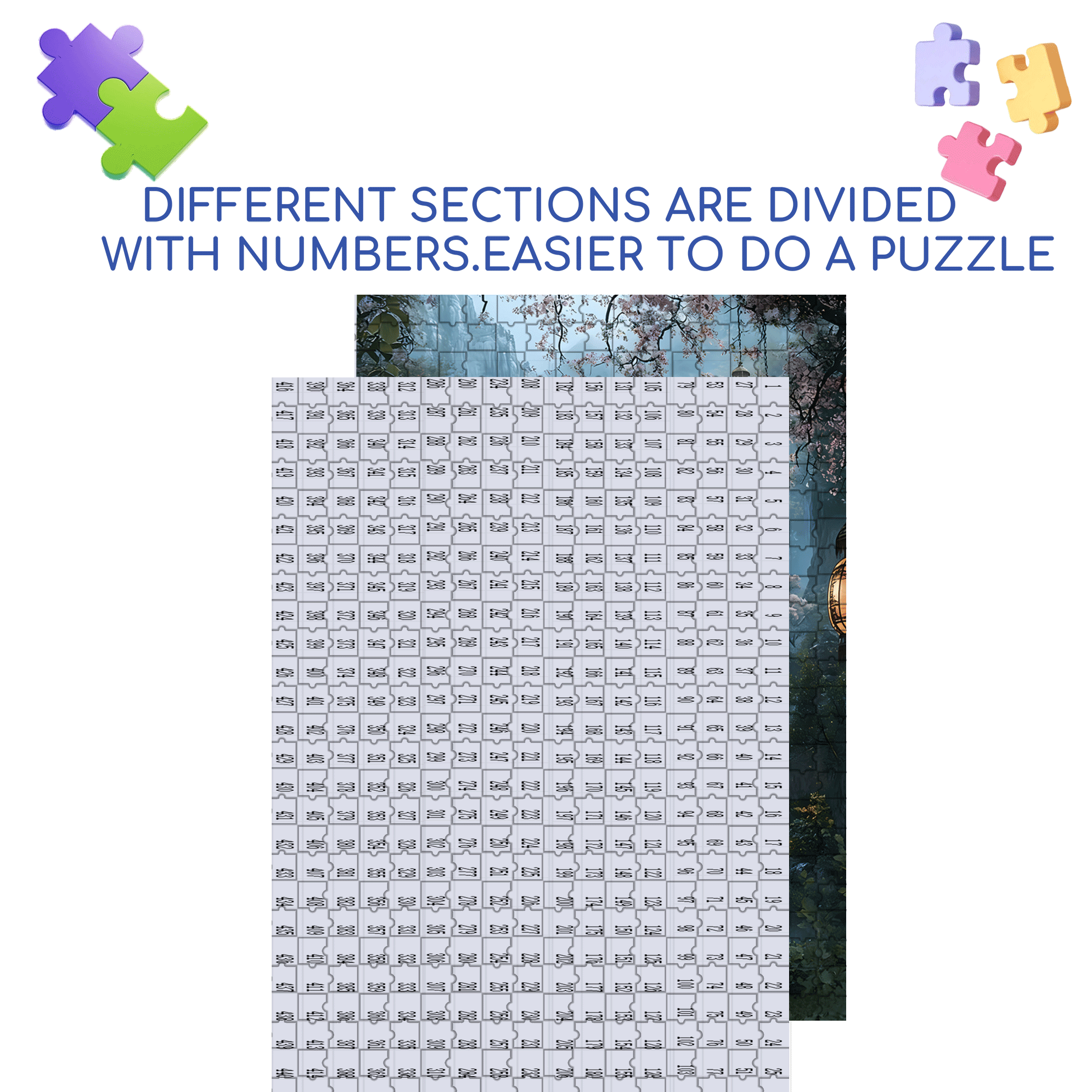 Misty Waterfall 500pcs/1000pcs Jigsaw Puzzle, Scratch-Resistant, Interactive Family Game & Brain-Boosting DIY Decor, Perfect for Halloween, Christmas & New Year Gifts, Family Puzzle Game