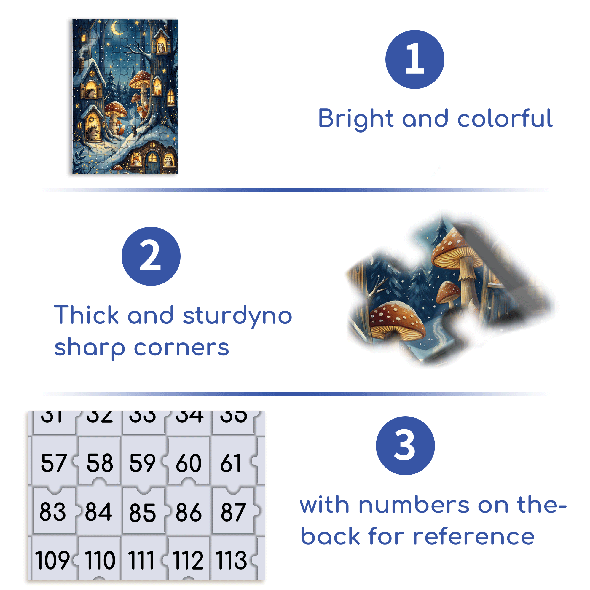 Moonlight Tree House 500pcs/1000pcs Jigsaw Puzzle, Scratch-Resistant, Interactive Family Game & Brain-Boosting DIY Decor, Perfect for Halloween, Christmas & New Year Gifts, Family Puzzle Game