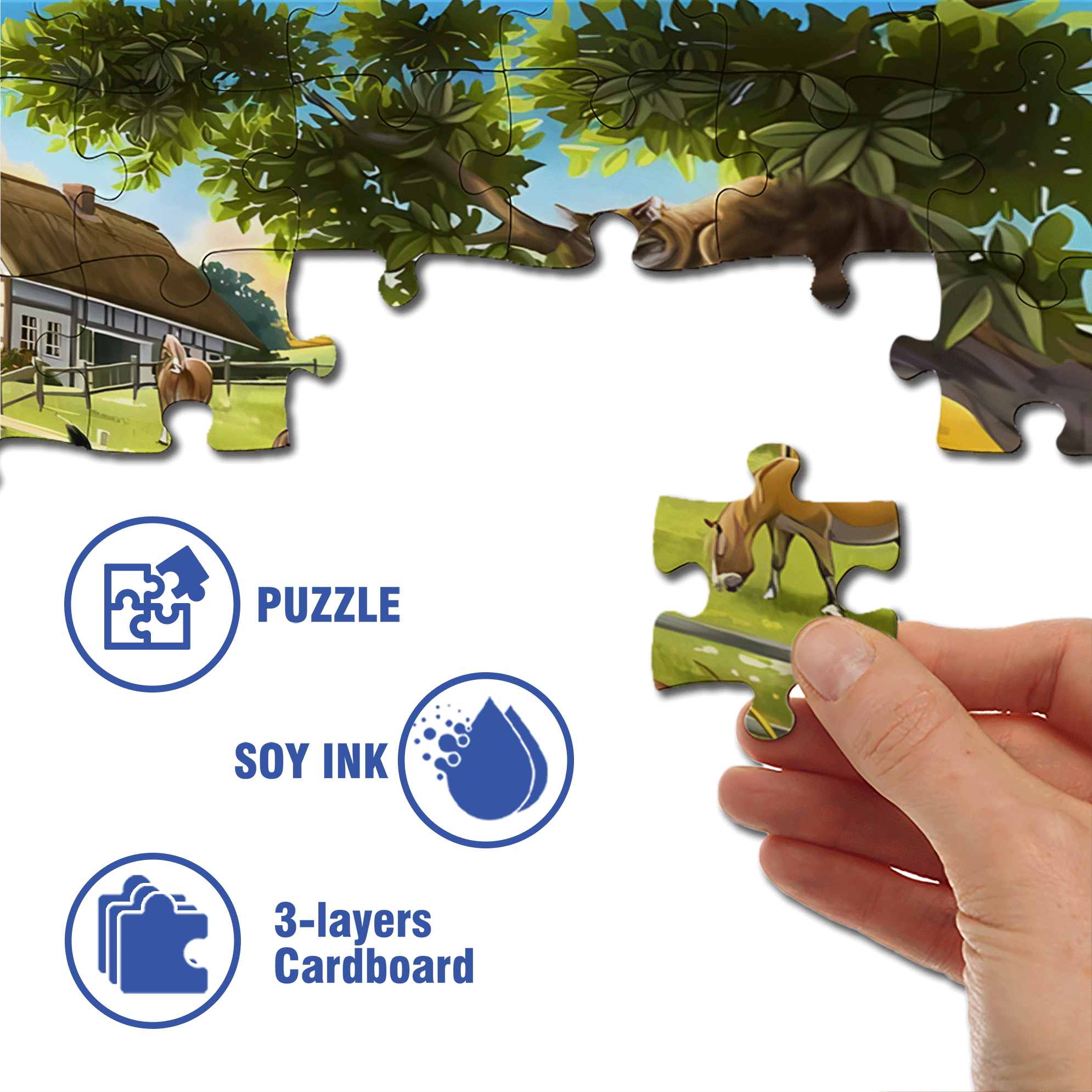 Pets 500pcs/1000pcs Jigsaw Puzzle, Scratch-Resistant, Interactive Family Game & Brain-Boosting DIY Decor, Perfect for Halloween, Christmas & New Year Gifts, Family Puzzle Game