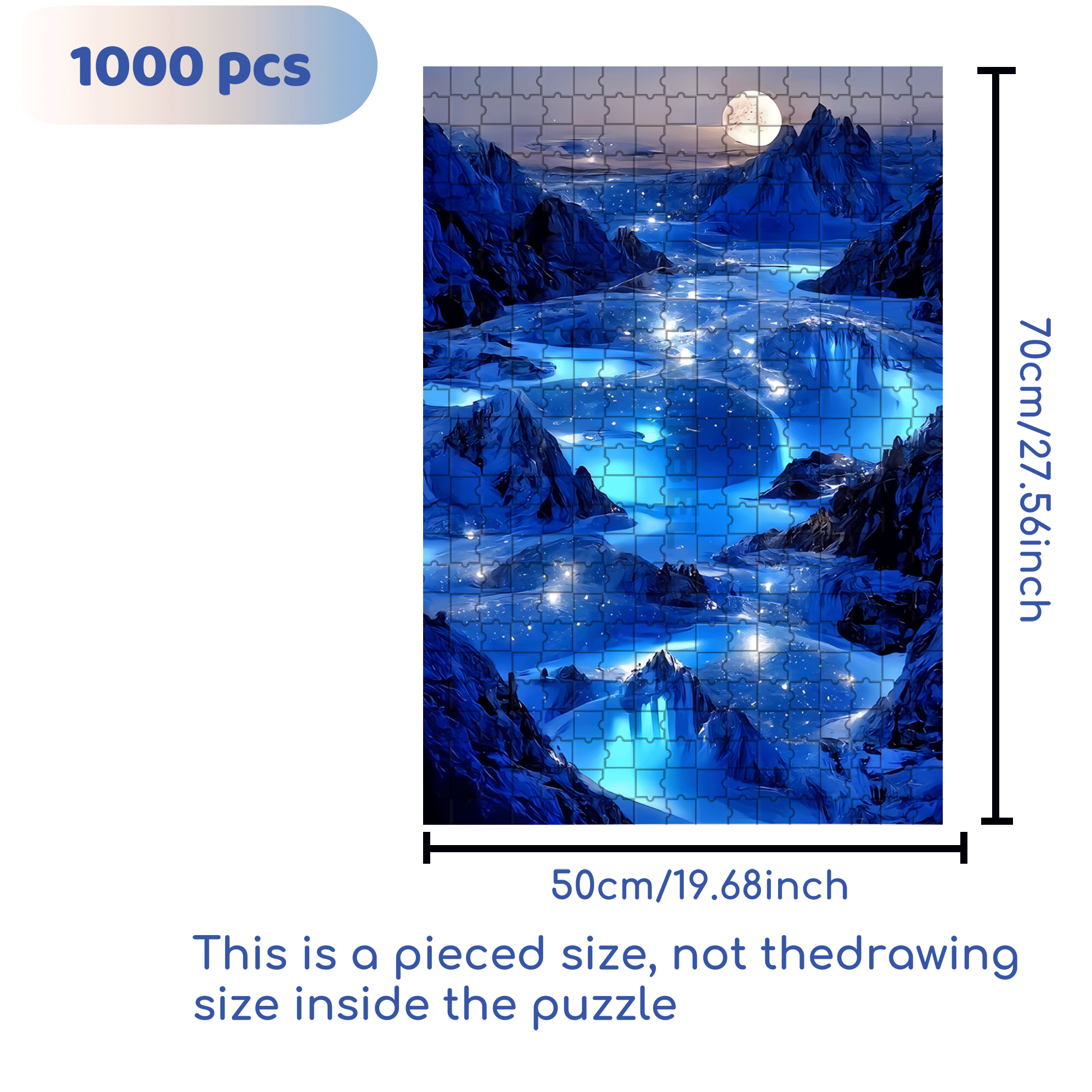 Polo Art 500pcs/1000pcs Jigsaw Puzzle, Scratch-Resistant, Interactive Family Game & Brain-Boosting DIY Decor, Perfect for Halloween, Christmas & New Year Gifts, Family Puzzle Game