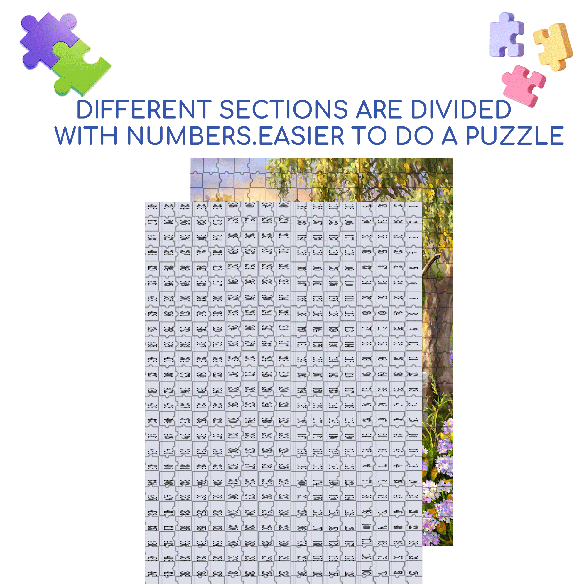 Spring Song 500pcs/1000pcs Jigsaw Puzzle, Scratch-Resistant, Interactive Family Game & Brain-Boosting DIY Decor, Perfect for Halloween, Christmas & New Year Gifts, Family Puzzle Game