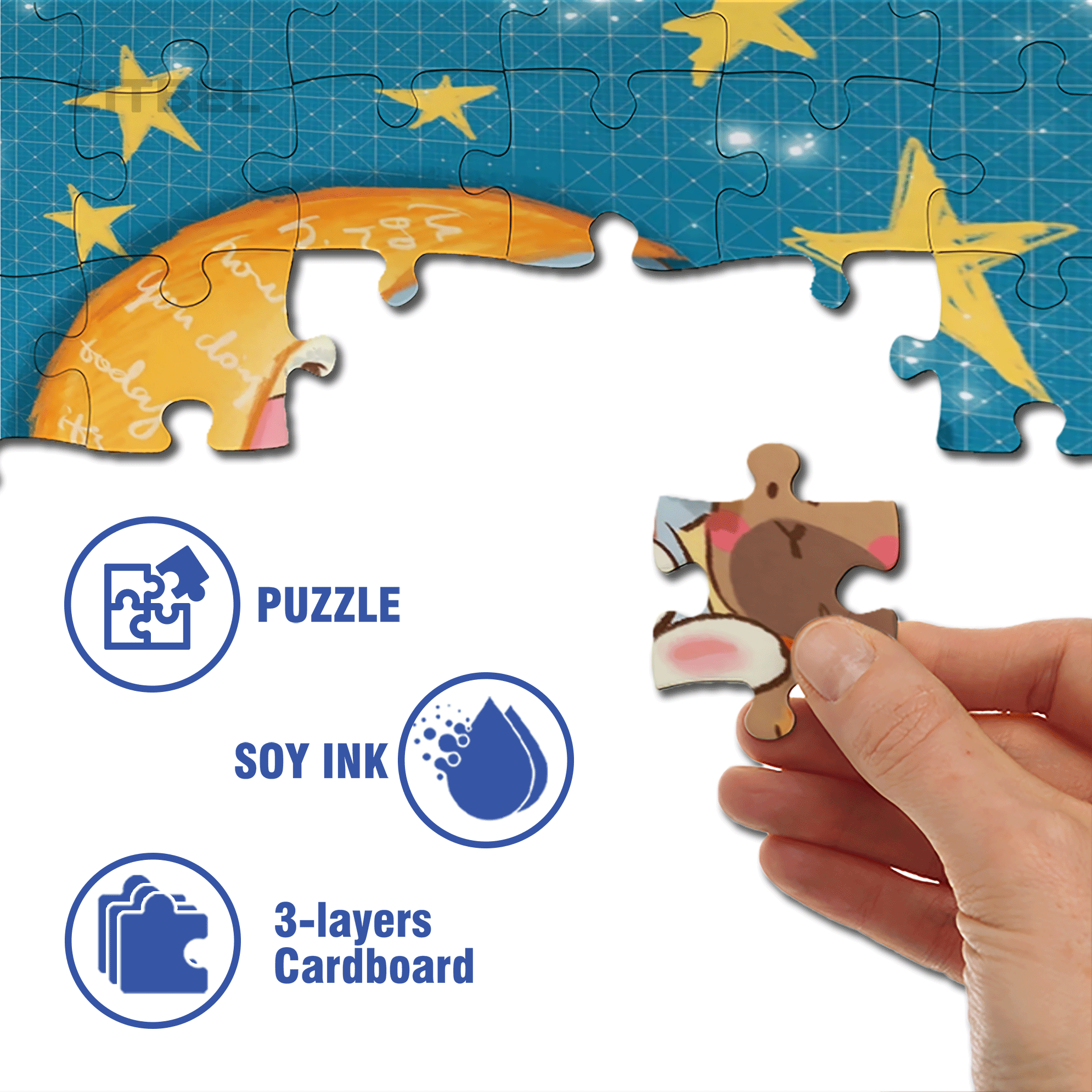 Squeezed Together 500pcs/1000pcs Jigsaw Puzzle, Scratch-Resistant, Interactive Family Game & Brain-Boosting DIY Decor, Perfect for Halloween, Christmas & New Year Gifts, Family Puzzle Game