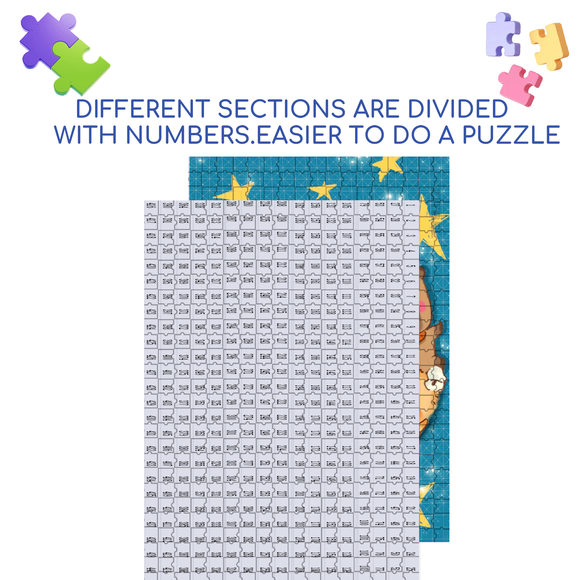 Squeezed Together 500pcs/1000pcs Jigsaw Puzzle, Scratch-Resistant, Interactive Family Game & Brain-Boosting DIY Decor, Perfect for Halloween, Christmas & New Year Gifts, Family Puzzle Game