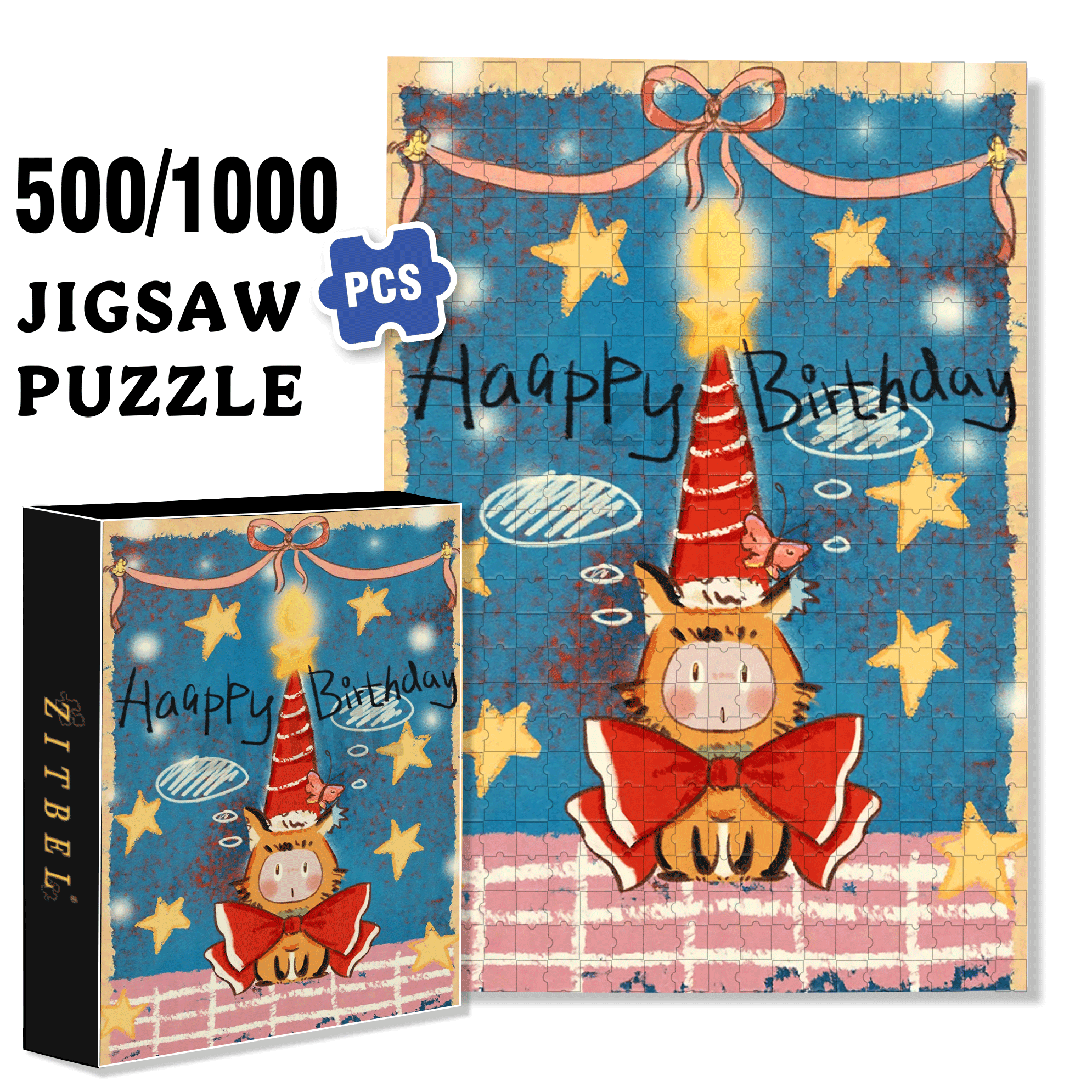 The Child's Big Day 500pcs/1000pcs Jigsaw Puzzle, Scratch-Resistant, Interactive Family Game & Brain-Boosting DIY Decor, Perfect for Halloween, Christmas & New Year Gifts, Family Puzzle Game