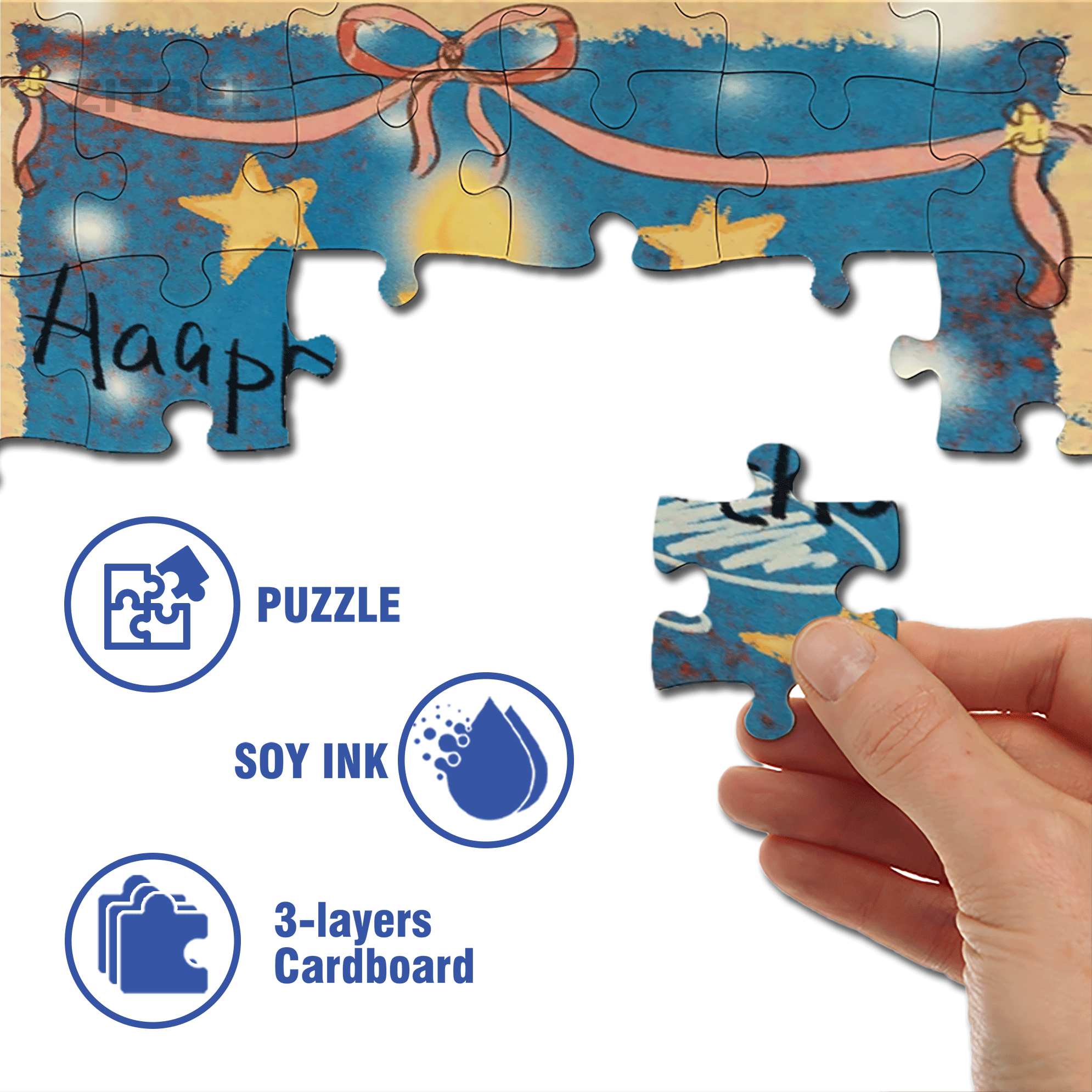 The Child's Big Day 500pcs/1000pcs Jigsaw Puzzle, Scratch-Resistant, Interactive Family Game & Brain-Boosting DIY Decor, Perfect for Halloween, Christmas & New Year Gifts, Family Puzzle Game