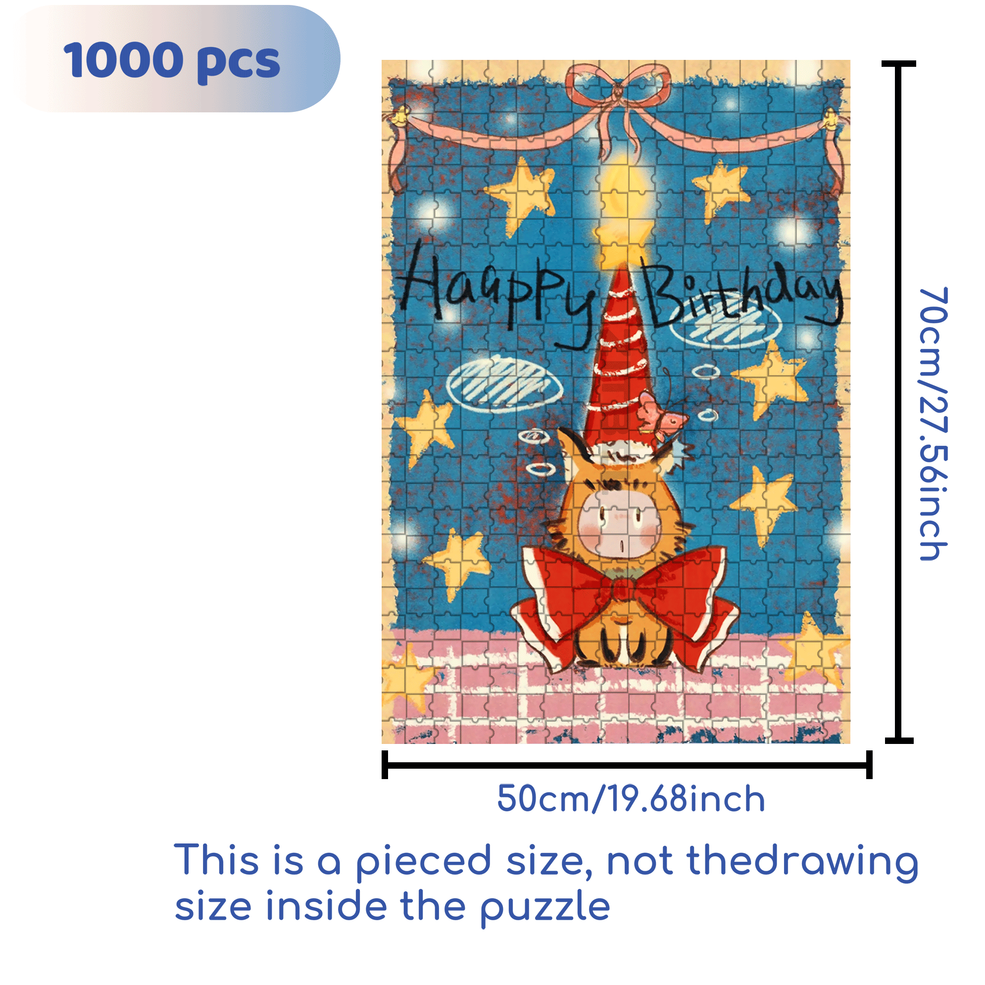 The Child's Big Day 500pcs/1000pcs Jigsaw Puzzle, Scratch-Resistant, Interactive Family Game & Brain-Boosting DIY Decor, Perfect for Halloween, Christmas & New Year Gifts, Family Puzzle Game