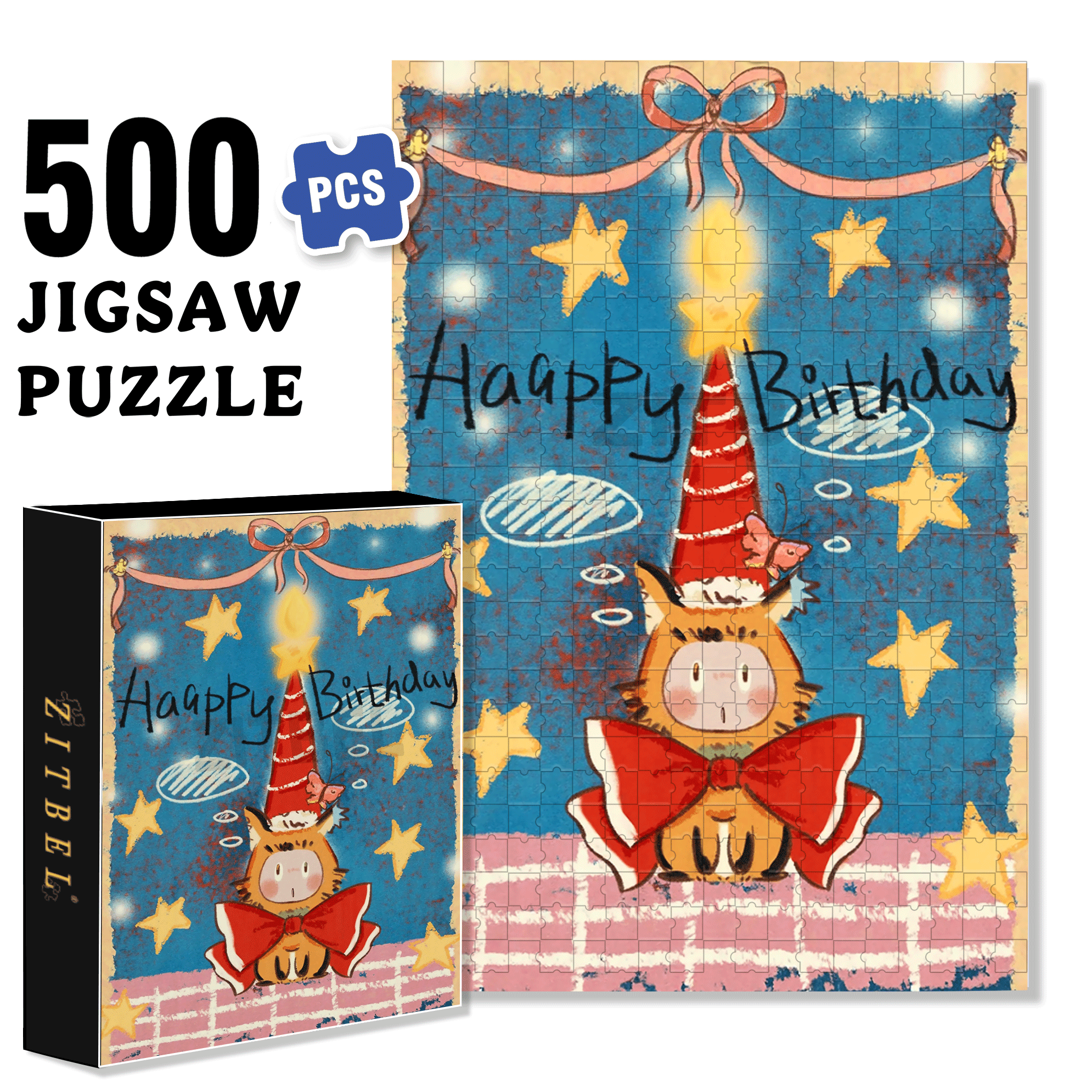 The Child's Big Day 500pcs/1000pcs Jigsaw Puzzle, Scratch-Resistant, Interactive Family Game & Brain-Boosting DIY Decor, Perfect for Halloween, Christmas & New Year Gifts, Family Puzzle Game