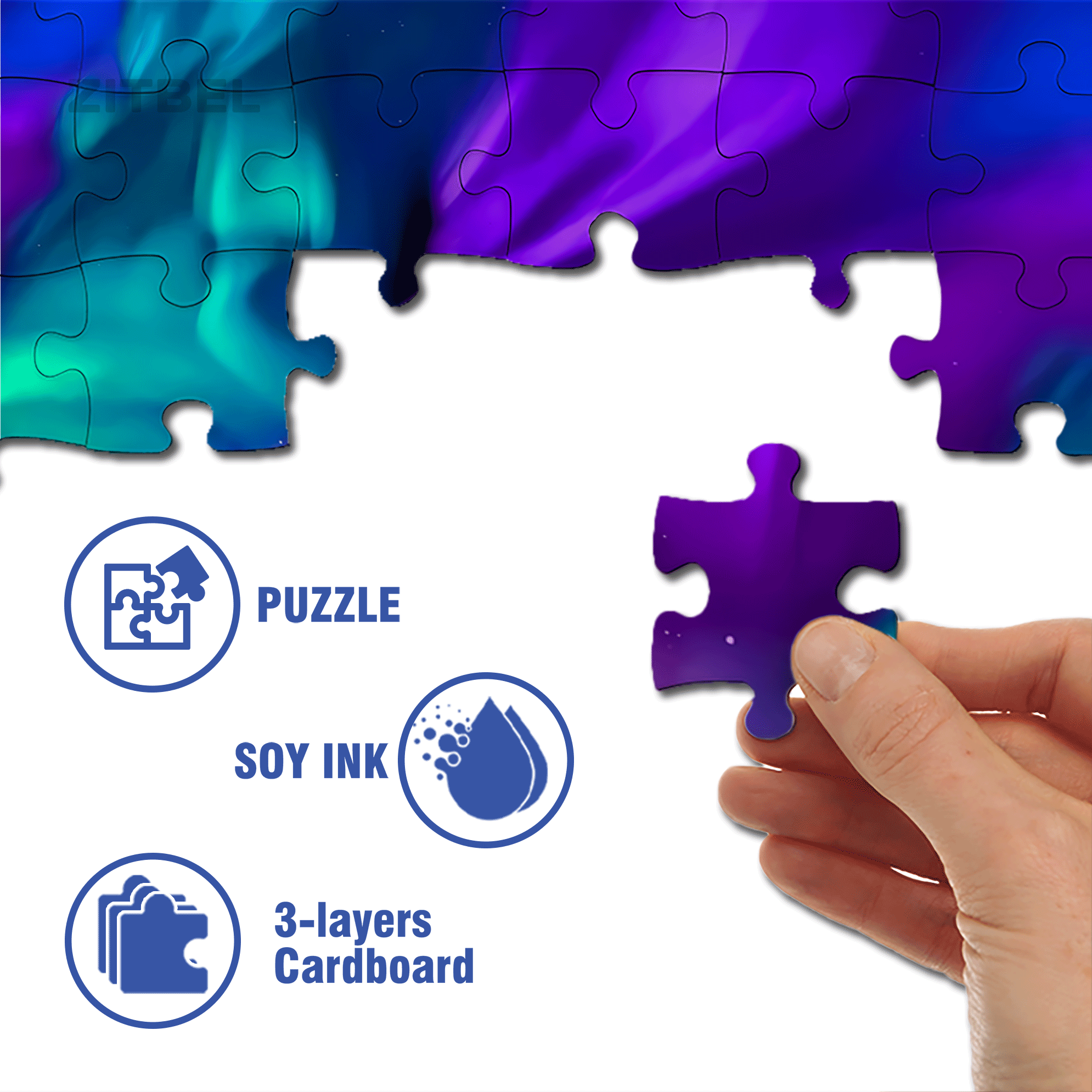 Timeless Treasures Aurora 500pcs/1000pcs Jigsaw Puzzle, Scratch-Resistant, Interactive Family Game & Brain-Boosting DIY Decor, Perfect for Halloween, Christmas & New Year Gifts, Family Puzzle Game