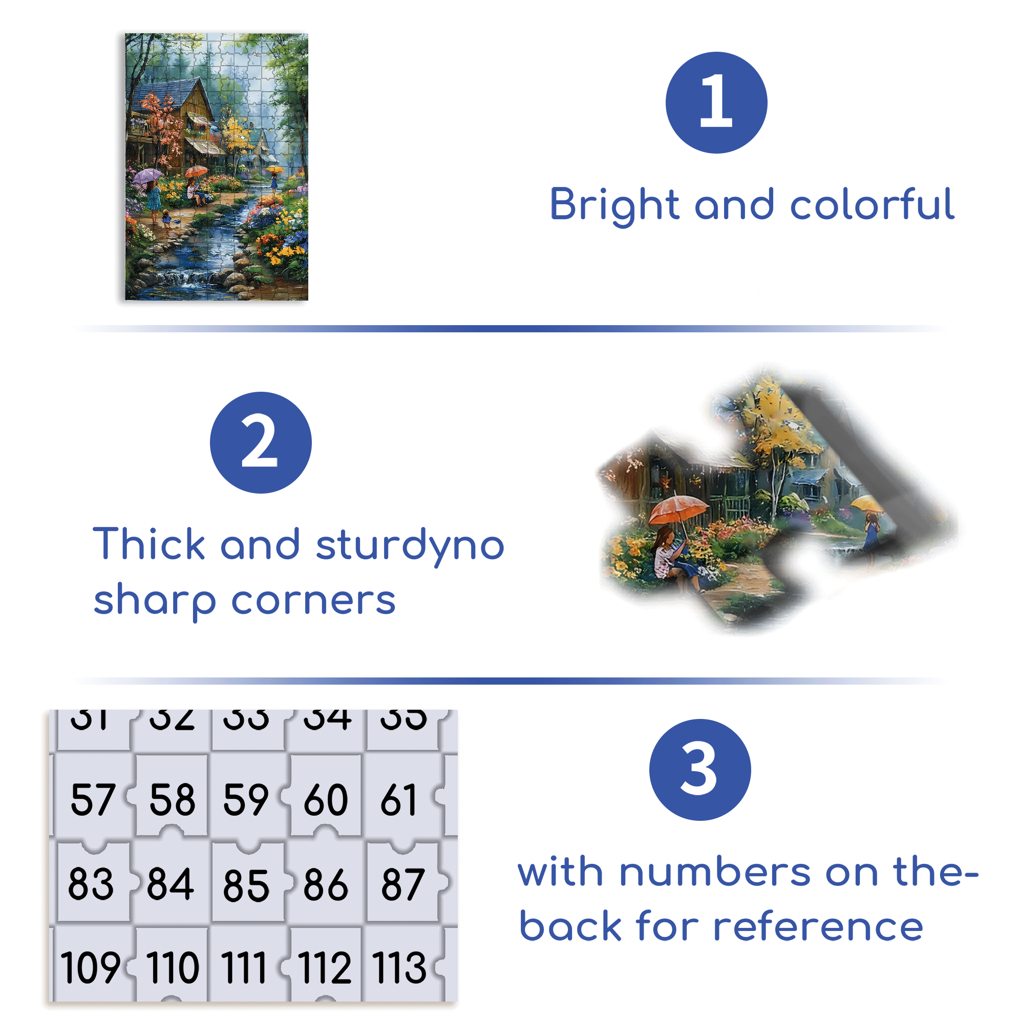 Valley of Flowers 500pcs/1000pcs Jigsaw Puzzle, Scratch-Resistant, Interactive Family Game & Brain-Boosting DIY Decor, Perfect for Halloween, Christmas & New Year Gifts, Family Puzzle Game