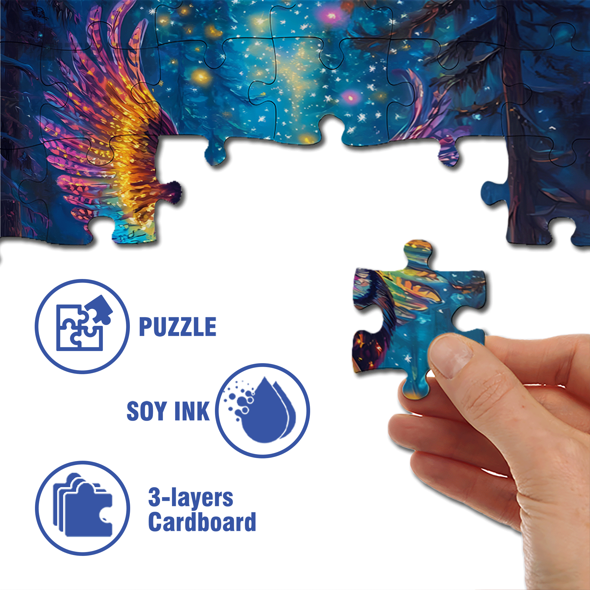Why Are Owls Associated with Christmas 500pcs/1000pcs Jigsaw Puzzle, Scratch-Resistant, Interactive Family Game & Brain-Boosting DIY Decor, Perfect for Halloween, Christmas & New Year Gifts, Family Puzzle Game