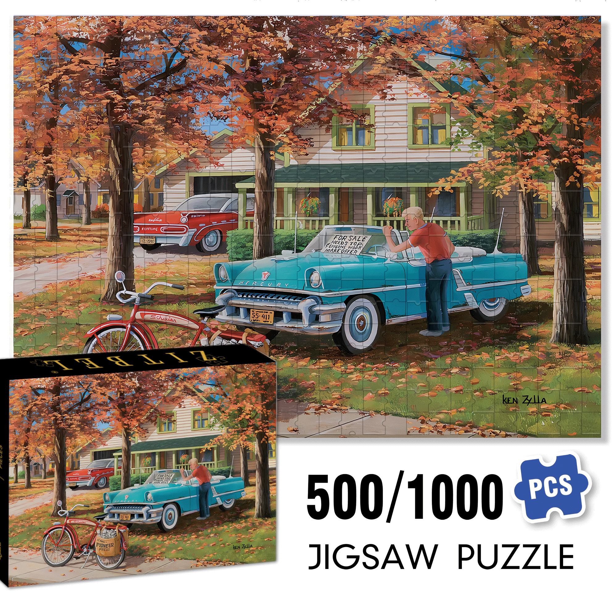A Young Man's Dream 500pcs/1000pcs Jigsaw Puzzle, Scratch-Resistant, Interactive Family Game & Brain-Boosting DIY Decor, Perfect for Halloween, Christmas & New Year Gifts, Family Puzzle Game