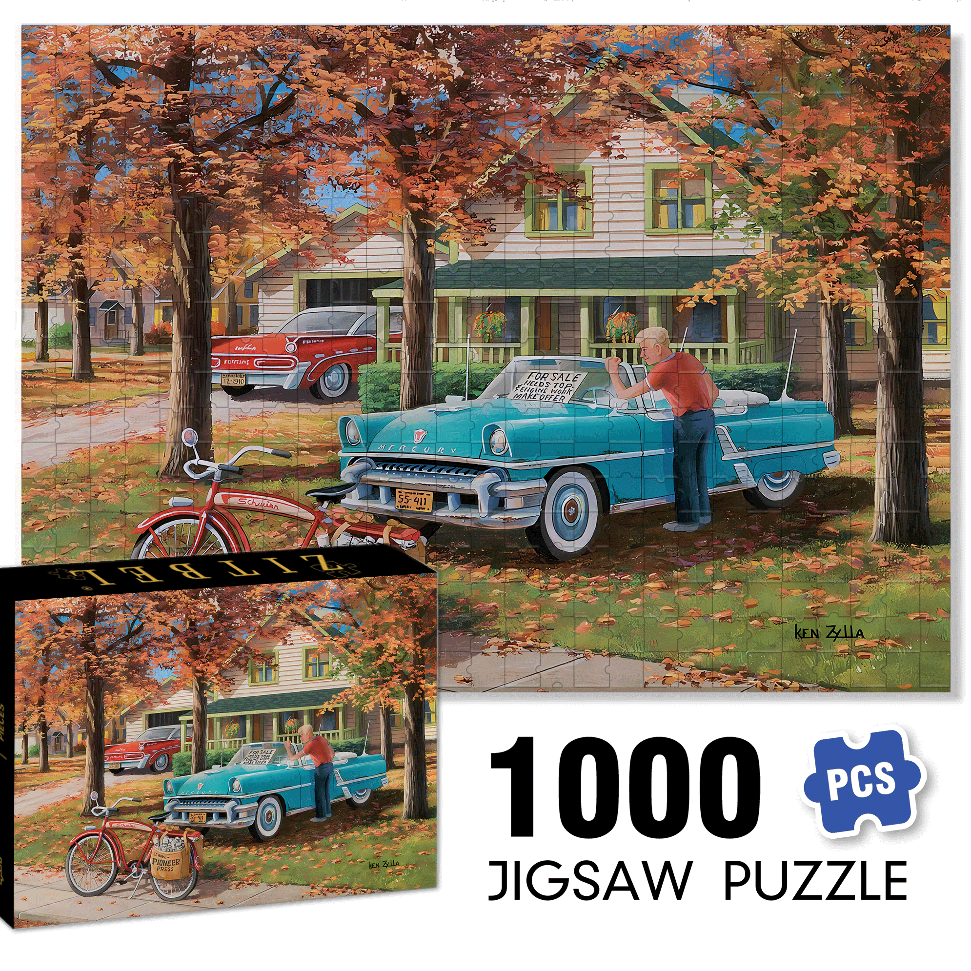 A Young Man's Dream 500pcs/1000pcs Jigsaw Puzzle, Scratch-Resistant, Interactive Family Game & Brain-Boosting DIY Decor, Perfect for Halloween, Christmas & New Year Gifts, Family Puzzle Game