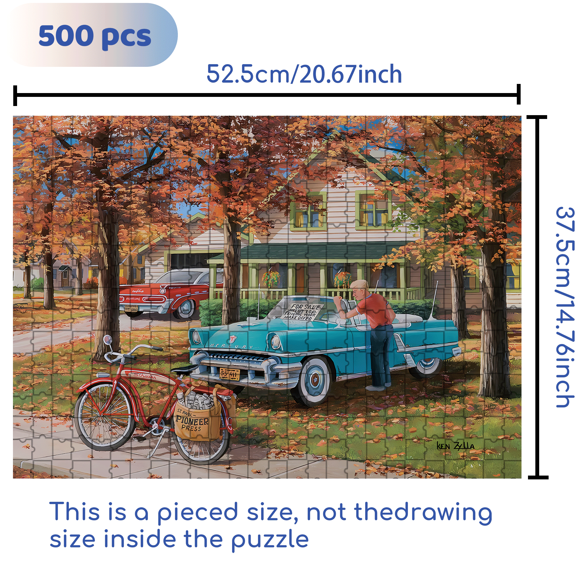 A Young Man's Dream 500pcs/1000pcs Jigsaw Puzzle, Scratch-Resistant, Interactive Family Game & Brain-Boosting DIY Decor, Perfect for Halloween, Christmas & New Year Gifts, Family Puzzle Game