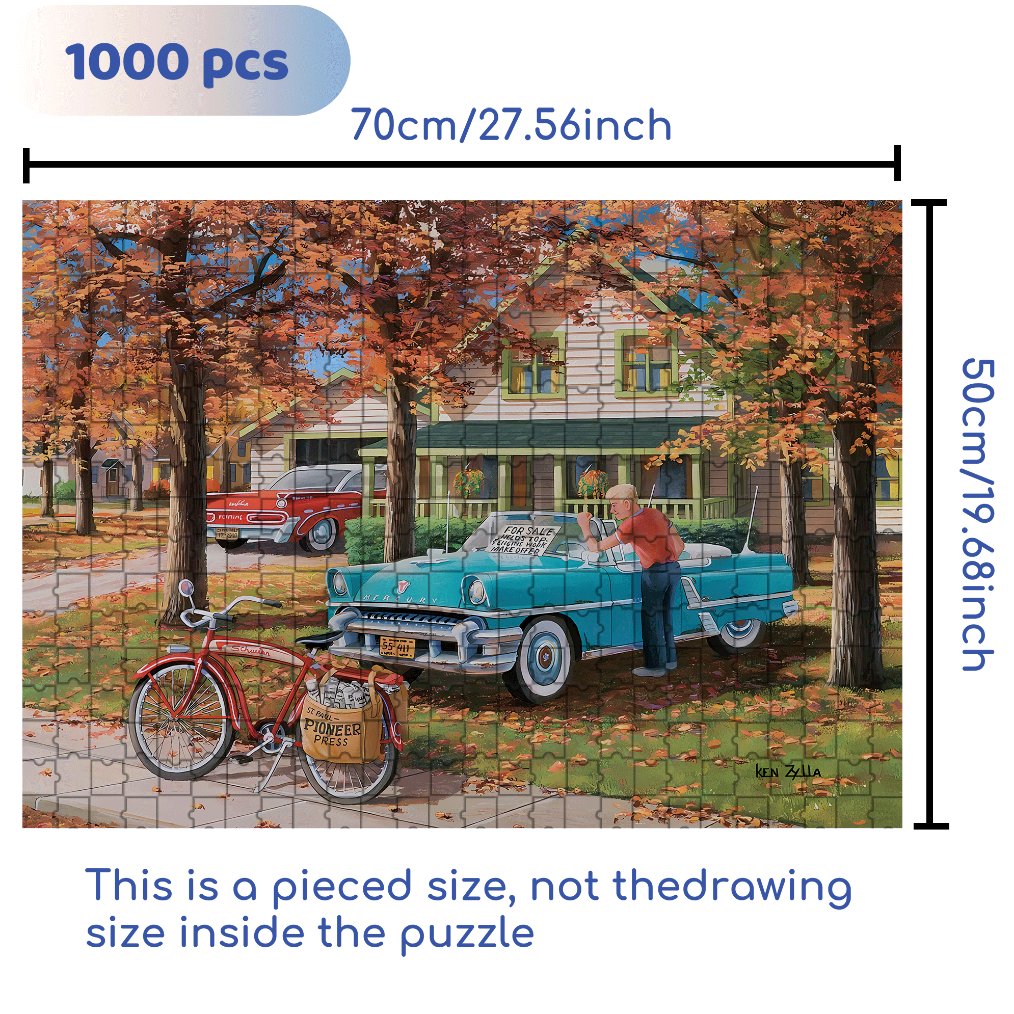 A Young Man's Dream 500pcs/1000pcs Jigsaw Puzzle, Scratch-Resistant, Interactive Family Game & Brain-Boosting DIY Decor, Perfect for Halloween, Christmas & New Year Gifts, Family Puzzle Game