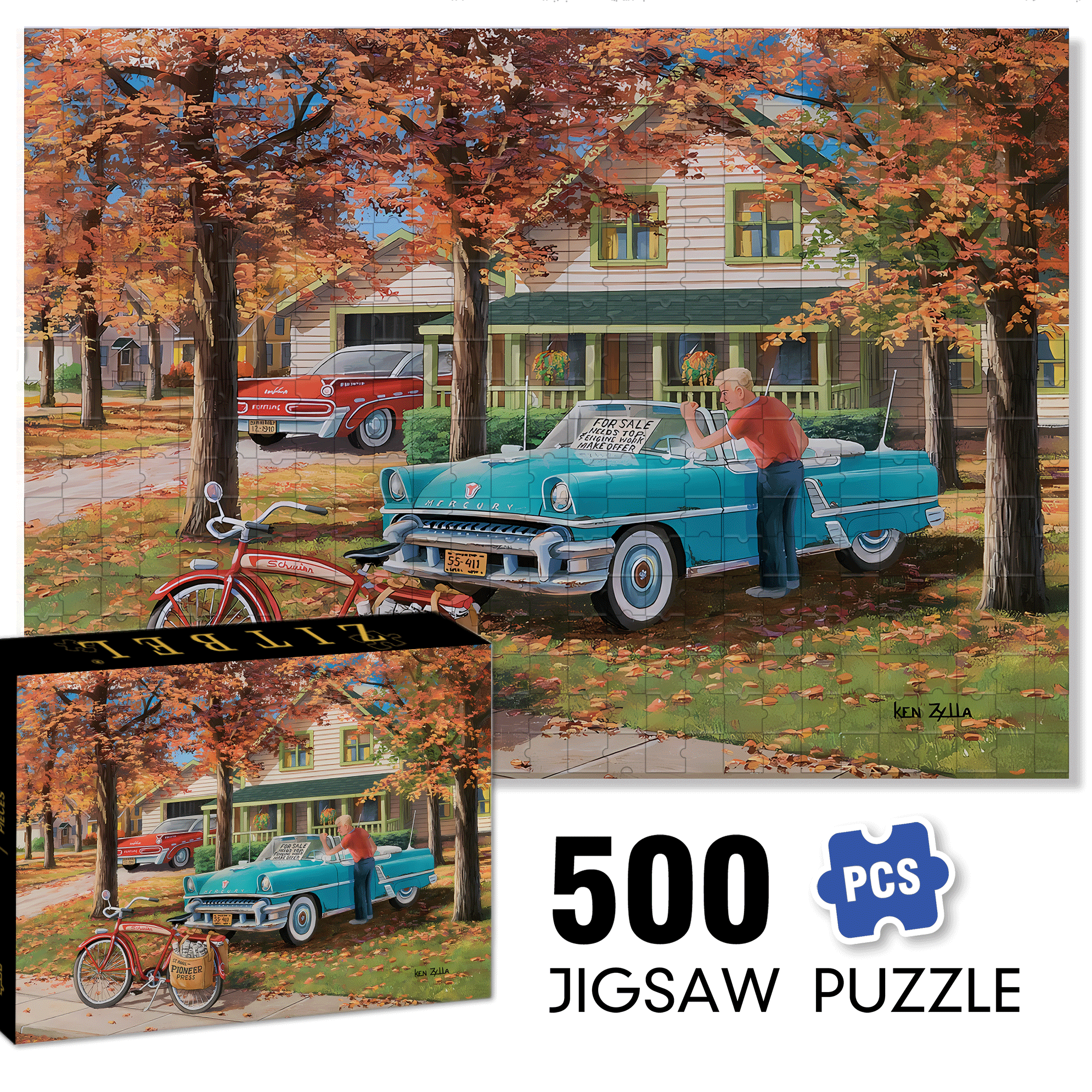 A Young Man's Dream 500pcs/1000pcs Jigsaw Puzzle, Scratch-Resistant, Interactive Family Game & Brain-Boosting DIY Decor, Perfect for Halloween, Christmas & New Year Gifts, Family Puzzle Game