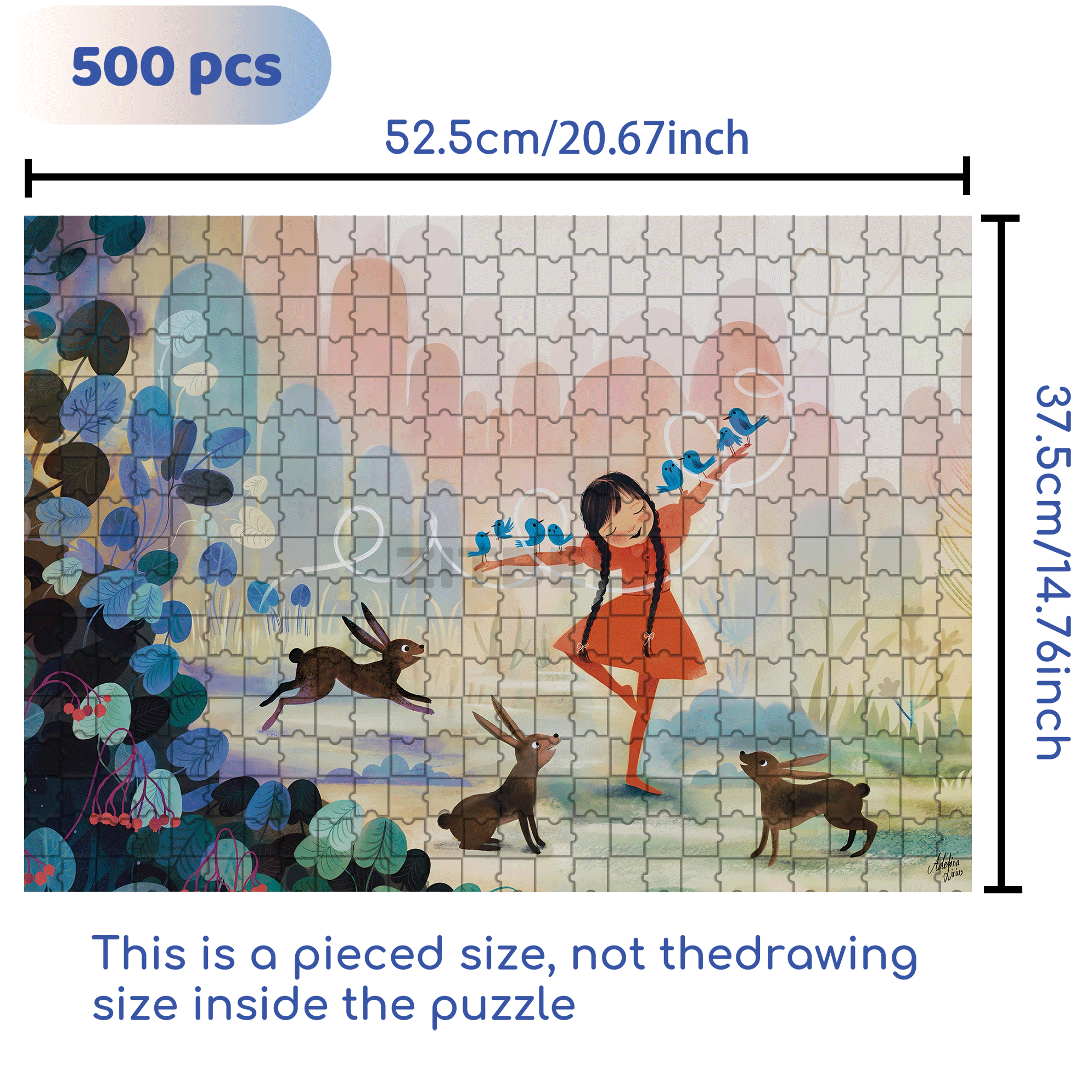 Bird Whisperer 500pcs/1000pcs Jigsaw Puzzle, Scratch-Resistant, Interactive Family Game & Brain-Boosting DIY Decor, Perfect for Halloween, Christmas & New Year Gifts, Family Puzzle Game