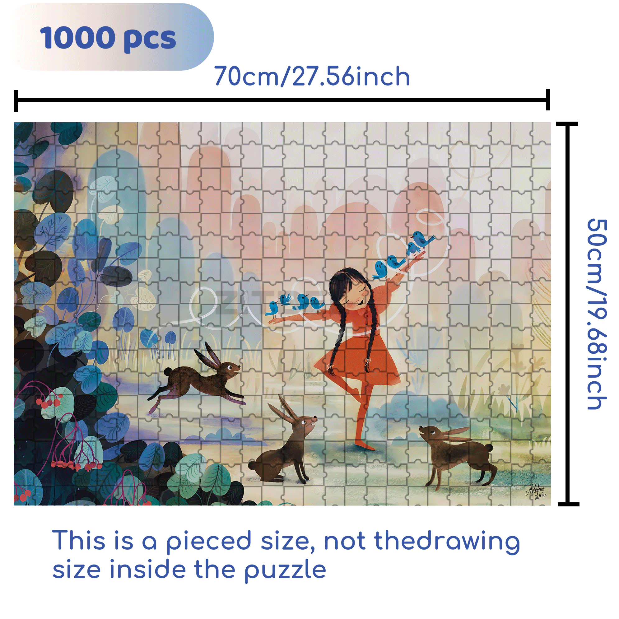Bird Whisperer 500pcs/1000pcs Jigsaw Puzzle, Scratch-Resistant, Interactive Family Game & Brain-Boosting DIY Decor, Perfect for Halloween, Christmas & New Year Gifts, Family Puzzle Game