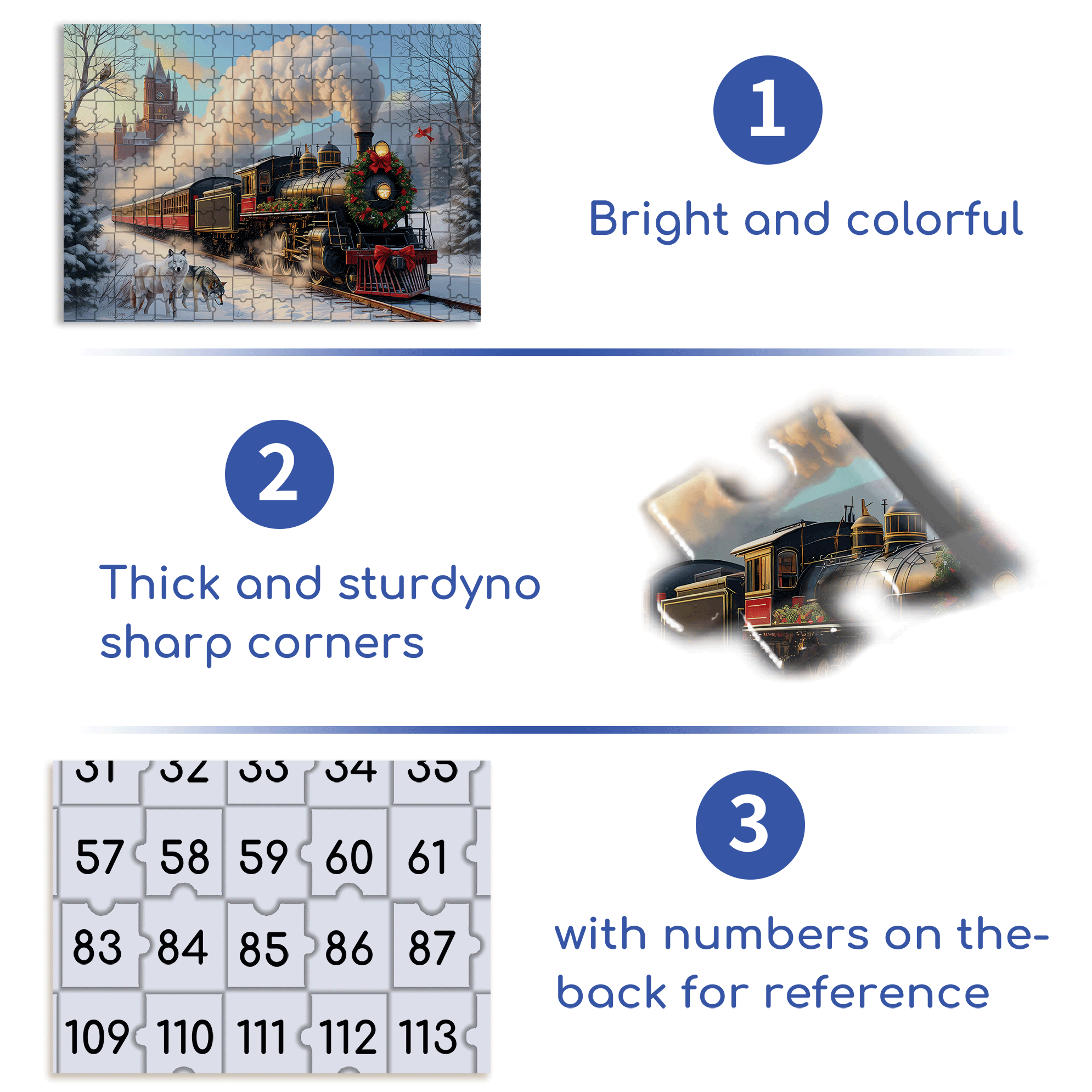 Holiday Journey 500pcs/1000pcs Jigsaw Puzzle, Scratch-Resistant, Interactive Family Game & Brain-Boosting DIY Decor, Perfect for Halloween, Christmas & New Year Gifts, Family Puzzle Game