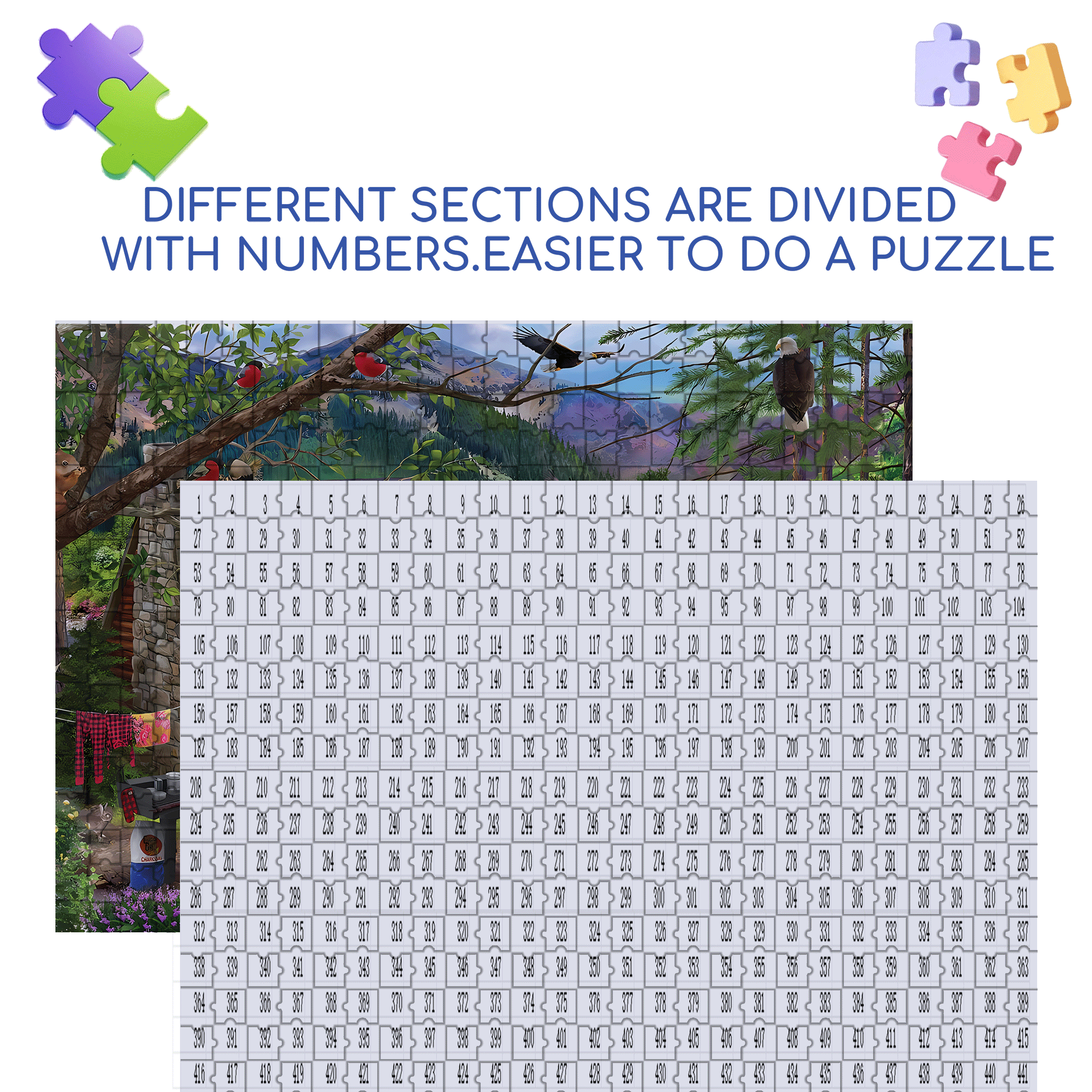 Our Summer Place 500pcs/1000pcs Jigsaw Puzzle, Scratch-Resistant, Interactive Family Game & Brain-Boosting DIY Decor, Perfect for Halloween, Christmas & New Year Gifts, Family Puzzle Game