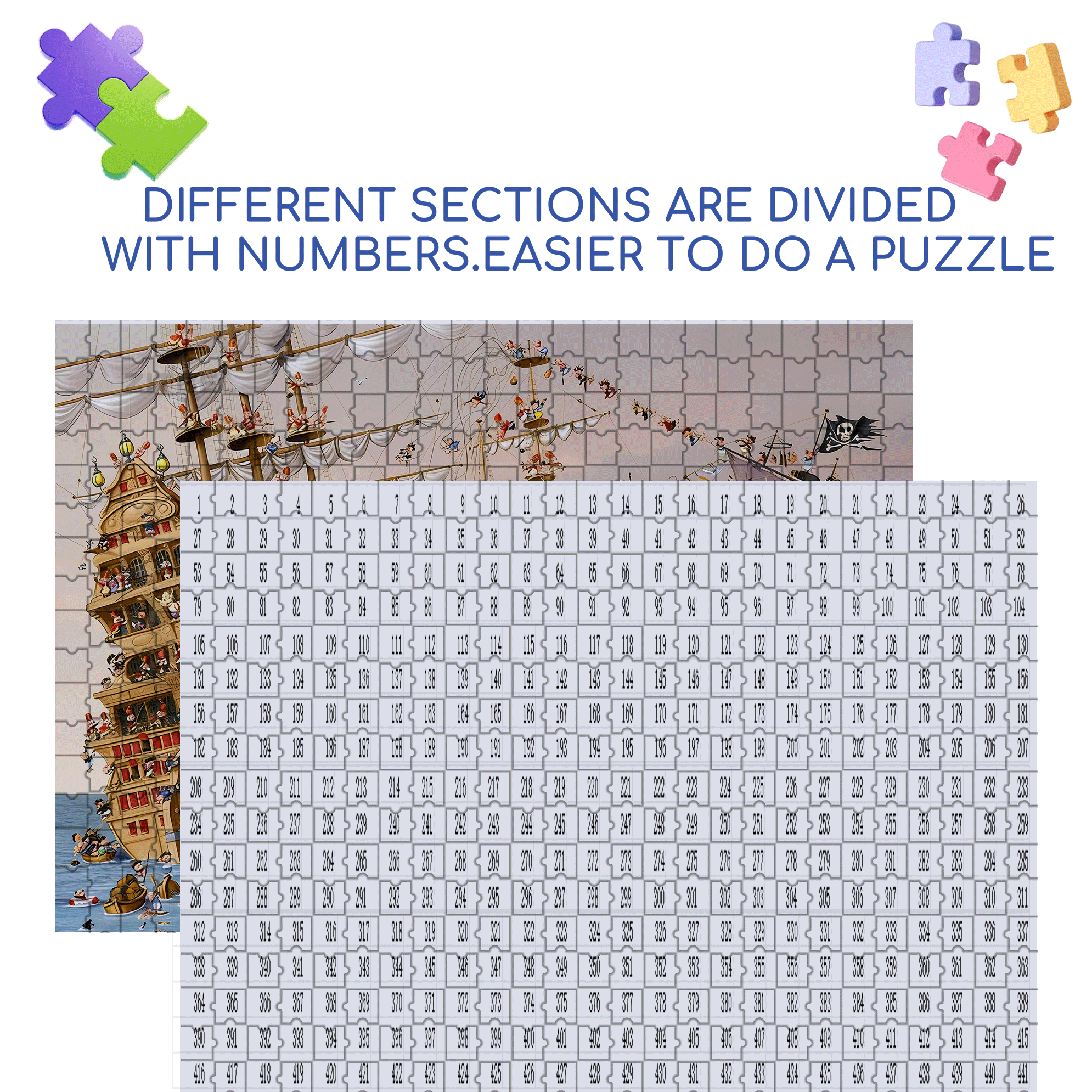 Ready To Depart 500pcs/1000pcs Jigsaw Puzzle, Scratch-Resistant, Interactive Family Game & Brain-Boosting DIY Decor, Perfect for Halloween, Christmas & New Year Gifts, Family Puzzle Game