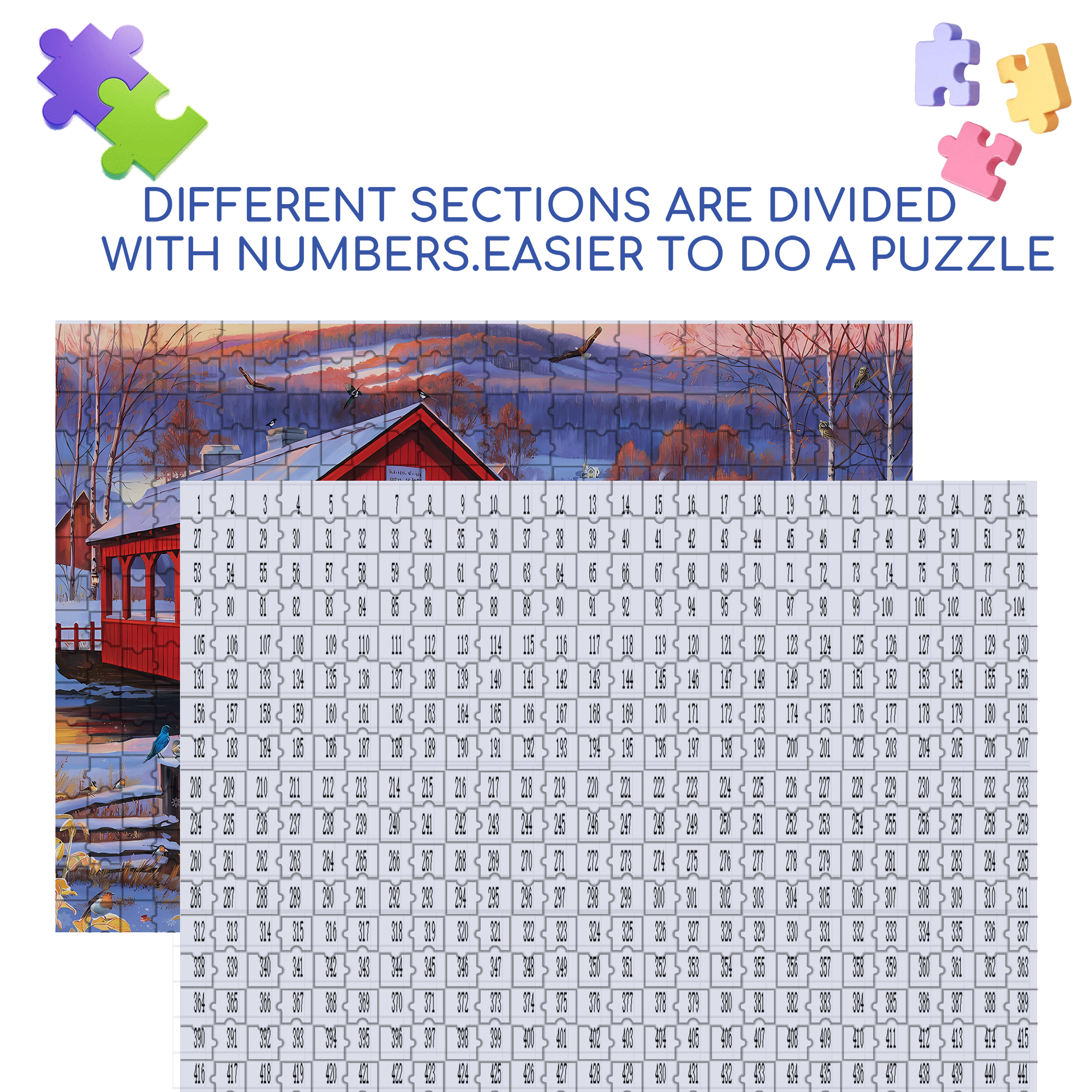 Sunset Ride 500pcs/1000pcs Jigsaw Puzzle, Scratch-Resistant, Interactive Family Game & Brain-Boosting DIY Decor, Perfect for Halloween, Christmas & New Year Gifts, Family Puzzle Game