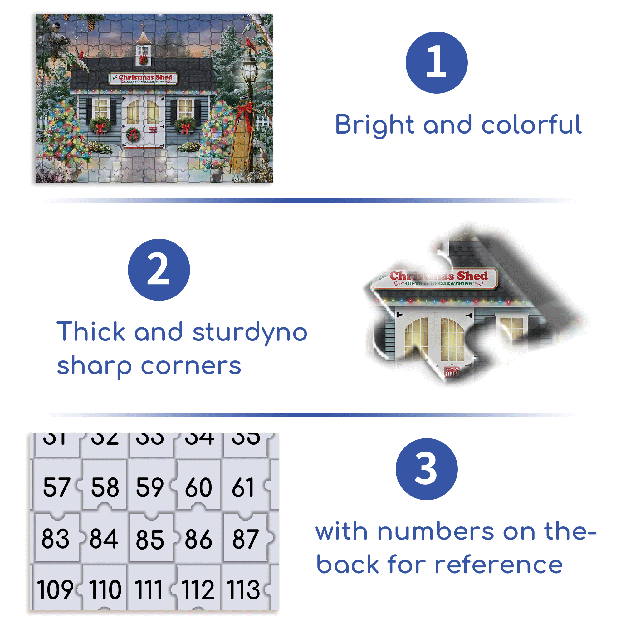 The Christmas Shed 500pcs/1000pcs Jigsaw Puzzle, Scratch-Resistant, Interactive Family Game & Brain-Boosting DIY Decor, Perfect for Halloween, Christmas & New Year Gifts, Family Puzzle Game