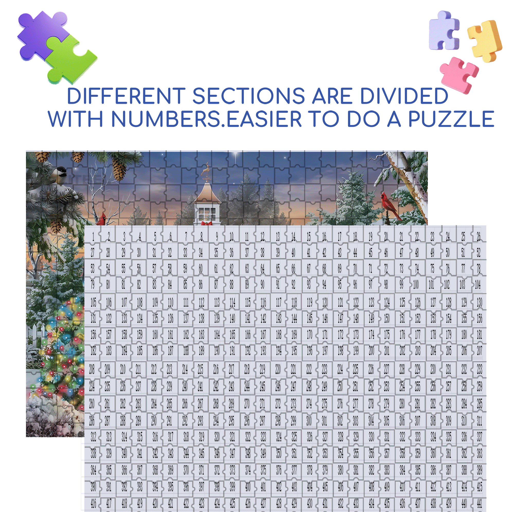 The Christmas Shed 500pcs/1000pcs Jigsaw Puzzle, Scratch-Resistant, Interactive Family Game & Brain-Boosting DIY Decor, Perfect for Halloween, Christmas & New Year Gifts, Family Puzzle Game