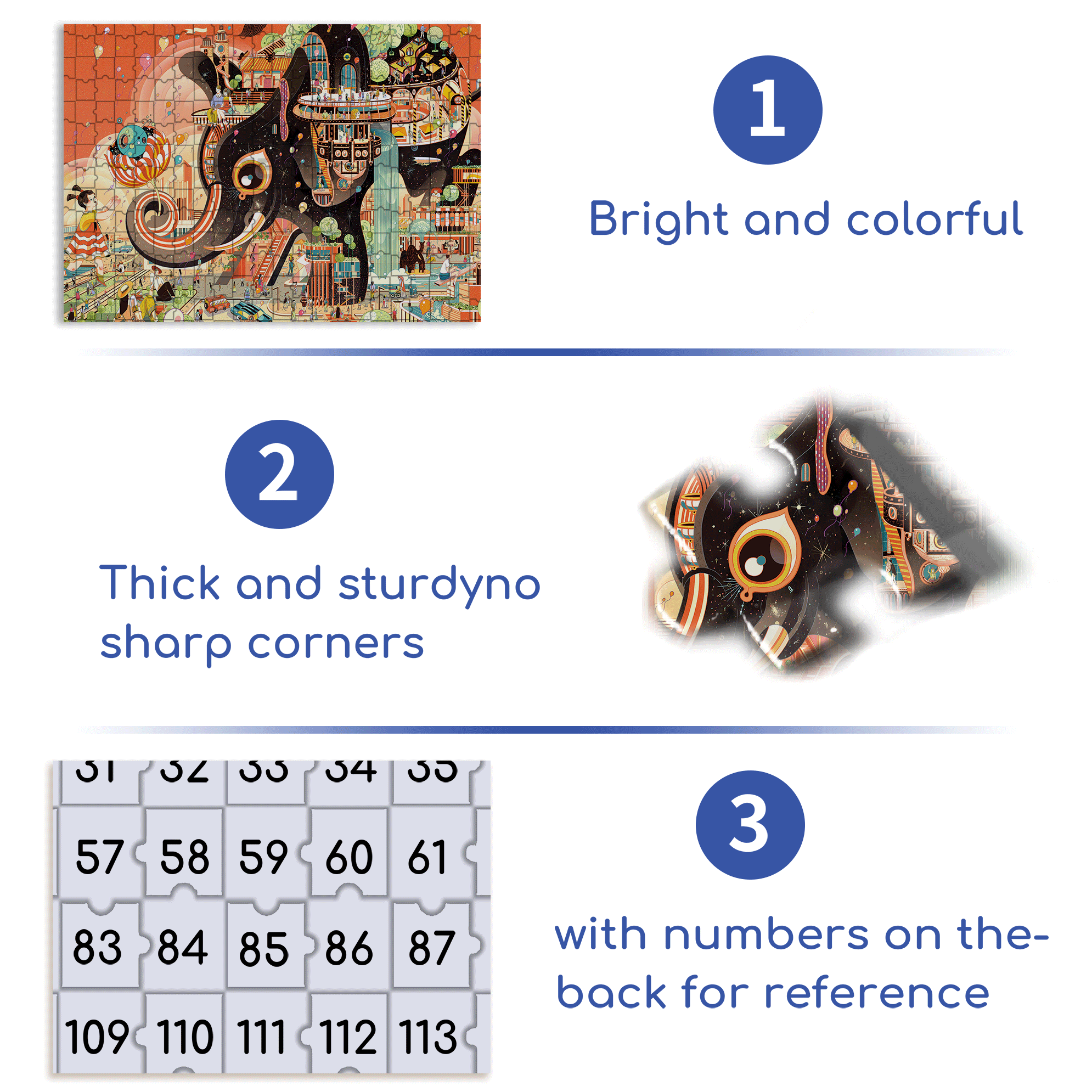 The Great Elephant 500pcs/1000pcs Jigsaw Puzzle, Scratch-Resistant, Interactive Family Game & Brain-Boosting DIY Decor, Perfect for Halloween, Christmas & New Year Gifts, Family Puzzle Game