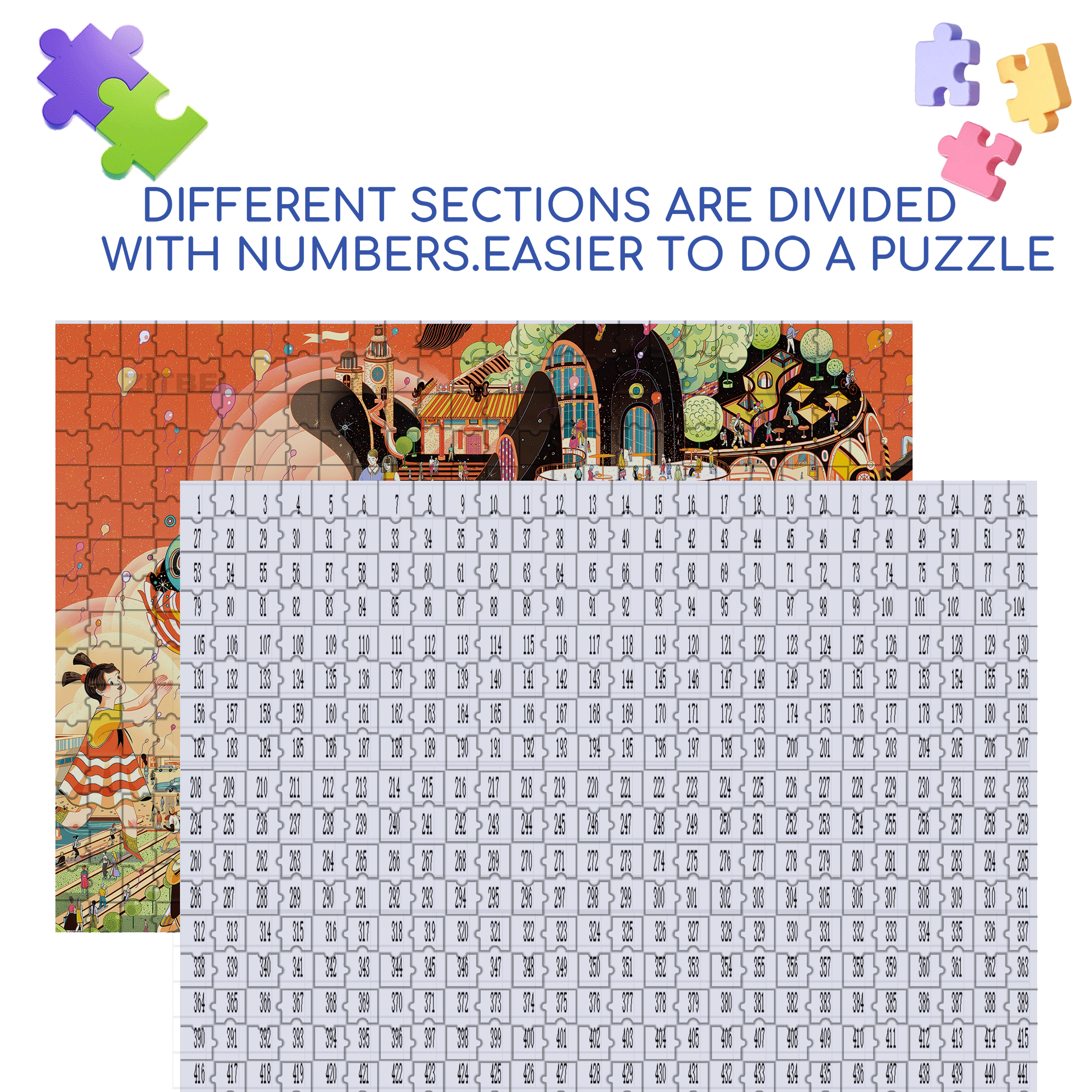 The Great Elephant 500pcs/1000pcs Jigsaw Puzzle, Scratch-Resistant, Interactive Family Game & Brain-Boosting DIY Decor, Perfect for Halloween, Christmas & New Year Gifts, Family Puzzle Game