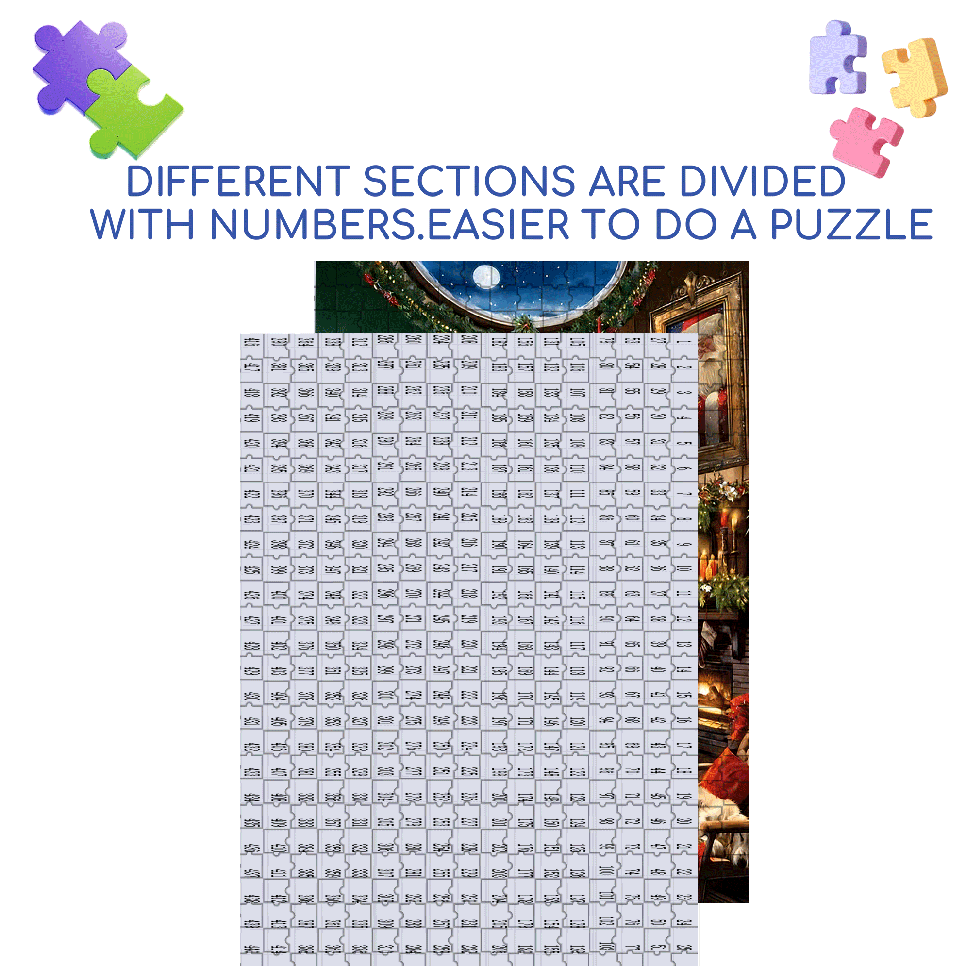 A Warm And Cozy Christmas Eve 500pcs/1000pcs Jigsaw Puzzle, Scratch-Resistant, Interactive Family Game & Brain-Boosting DIY Decor, Perfect for Halloween, Christmas & New Year Gifts, Family Puzzle Game