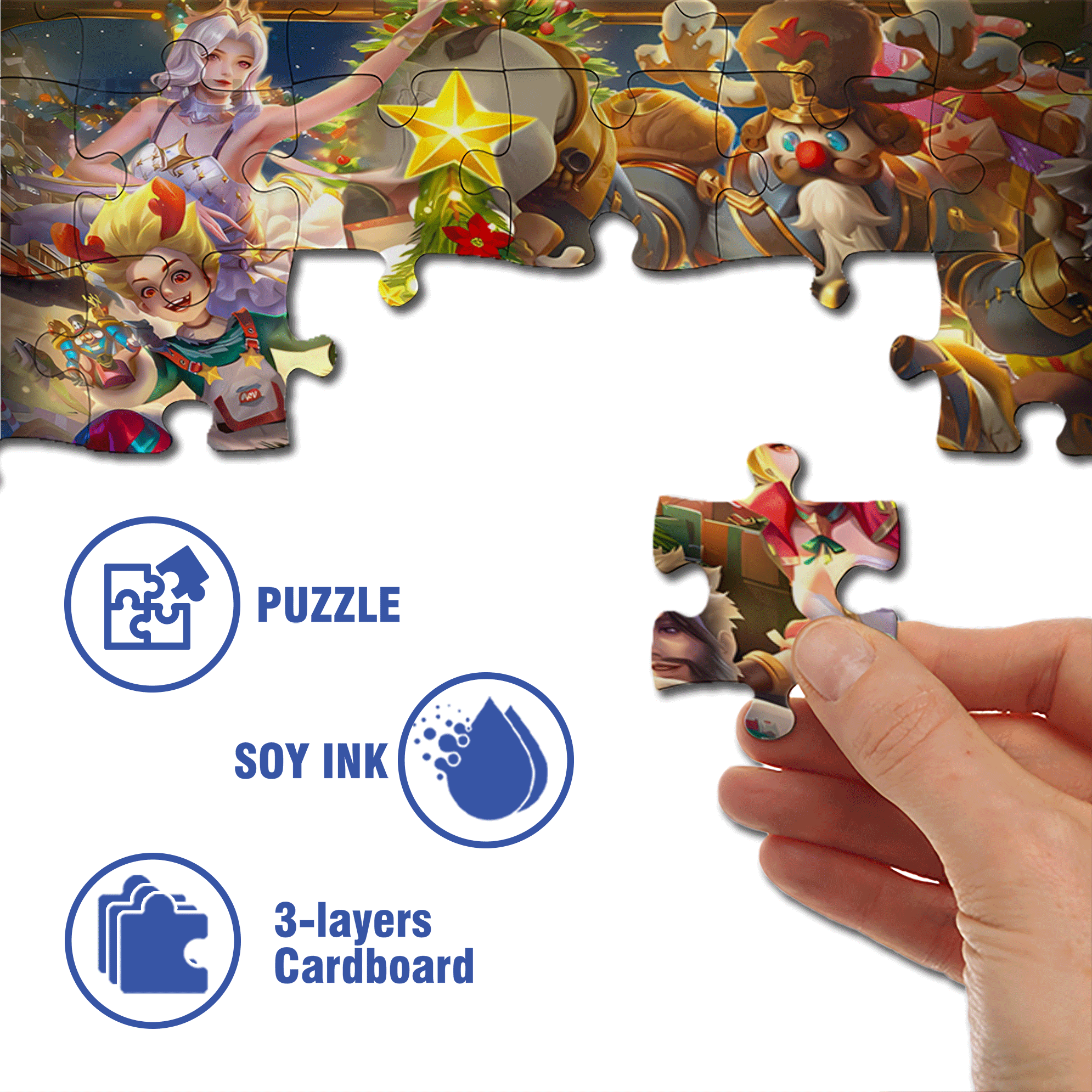 Canyon Christmas Carols 500pcs/1000pcs Jigsaw Puzzle, Scratch-Resistant, Interactive Family Game & Brain-Boosting DIY Decor, Perfect for Halloween, Christmas & New Year Gifts, Family Puzzle Game