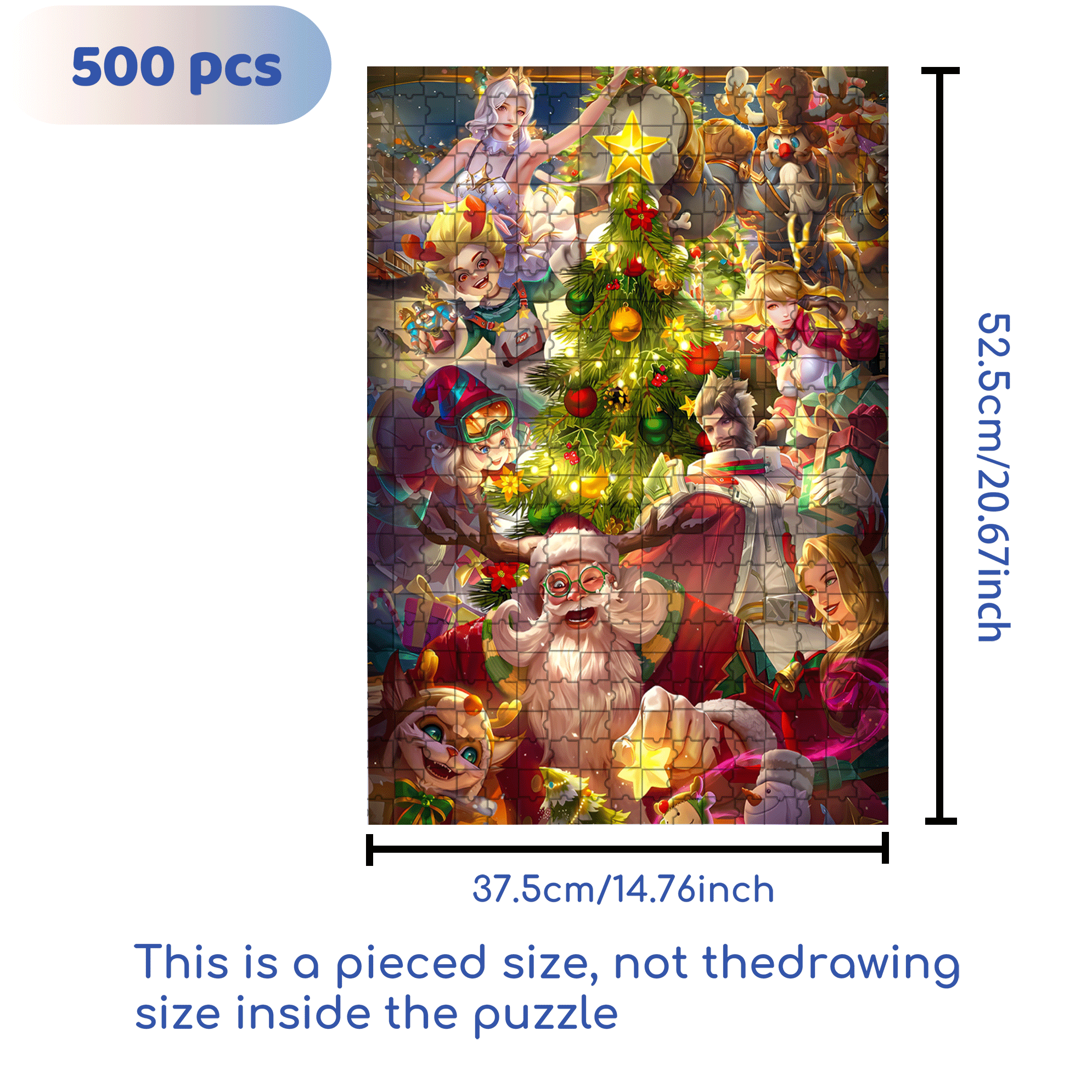Canyon Christmas Carols 500pcs/1000pcs Jigsaw Puzzle, Scratch-Resistant, Interactive Family Game & Brain-Boosting DIY Decor, Perfect for Halloween, Christmas & New Year Gifts, Family Puzzle Game