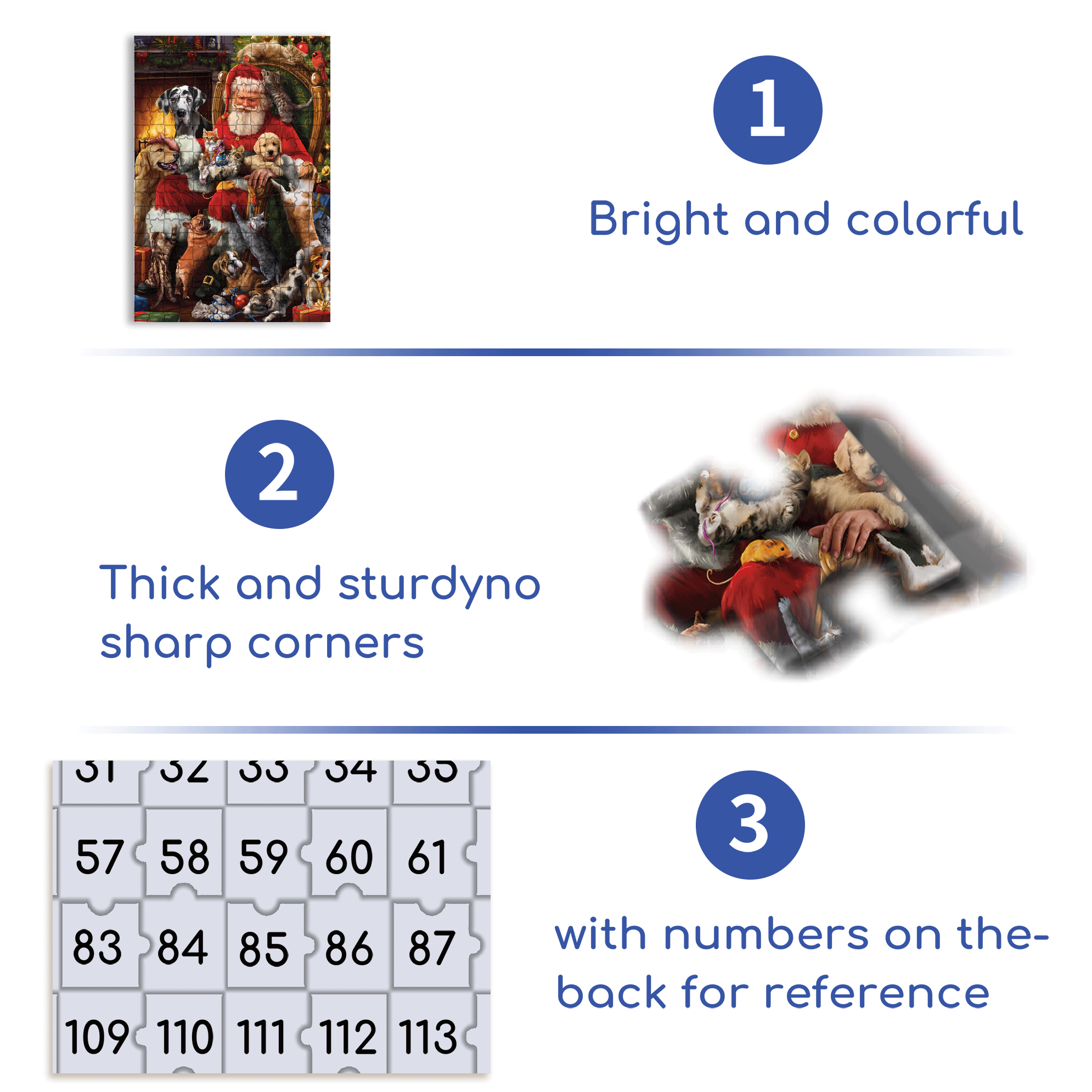Christmas Party For Pets 500pcs/1000pcs Jigsaw Puzzle, Scratch-Resistant, Interactive Family Game & Brain-Boosting DIY Decor, Perfect for Halloween, Christmas & New Year Gifts, Family Puzzle Game
