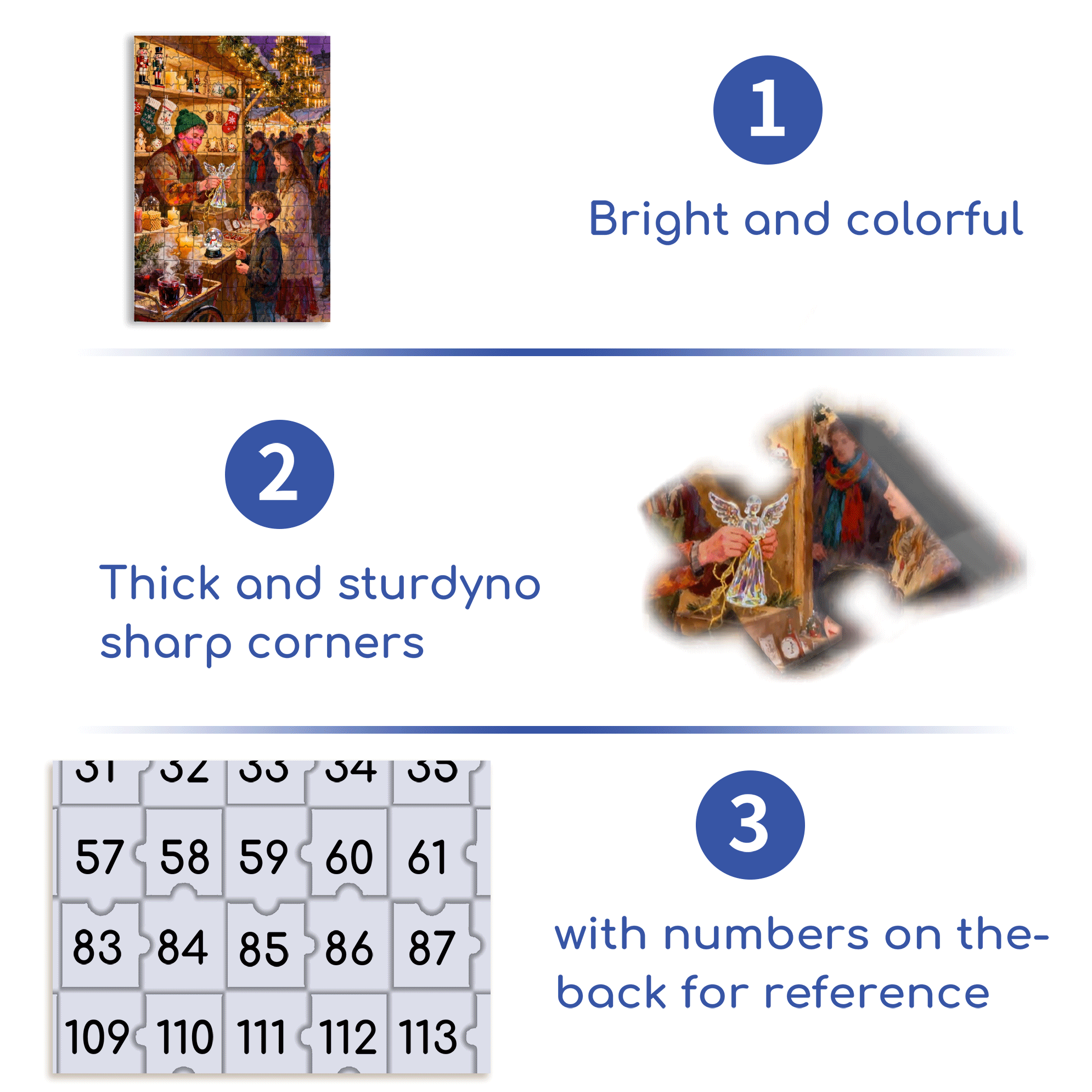 Crystal Angel 500pcs/1000pcs Jigsaw Puzzle, Scratch-Resistant, Interactive Family Game & Brain-Boosting DIY Decor, Perfect for Halloween, Christmas & New Year Gifts, Family Puzzle Game