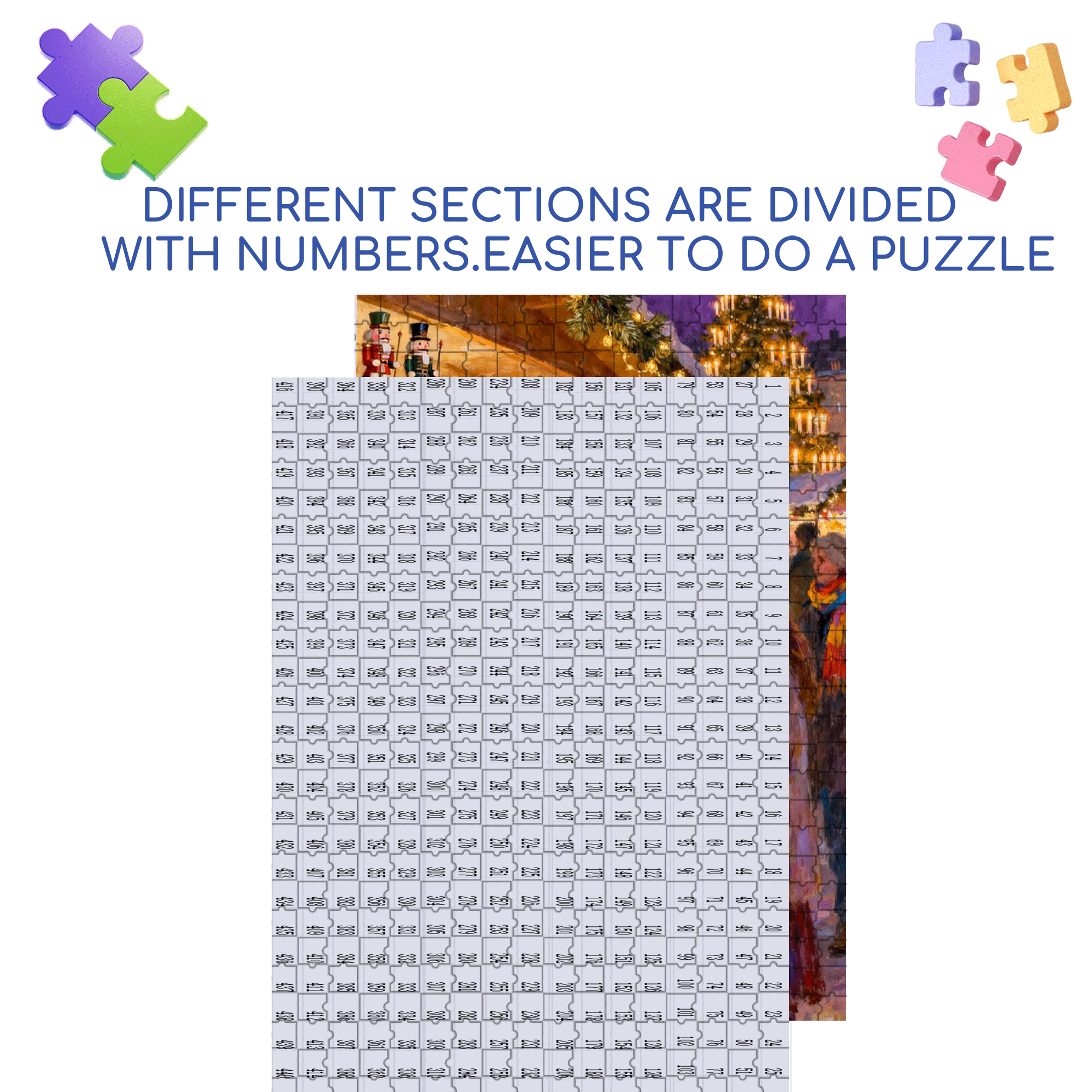 Crystal Angel 500pcs/1000pcs Jigsaw Puzzle, Scratch-Resistant, Interactive Family Game & Brain-Boosting DIY Decor, Perfect for Halloween, Christmas & New Year Gifts, Family Puzzle Game