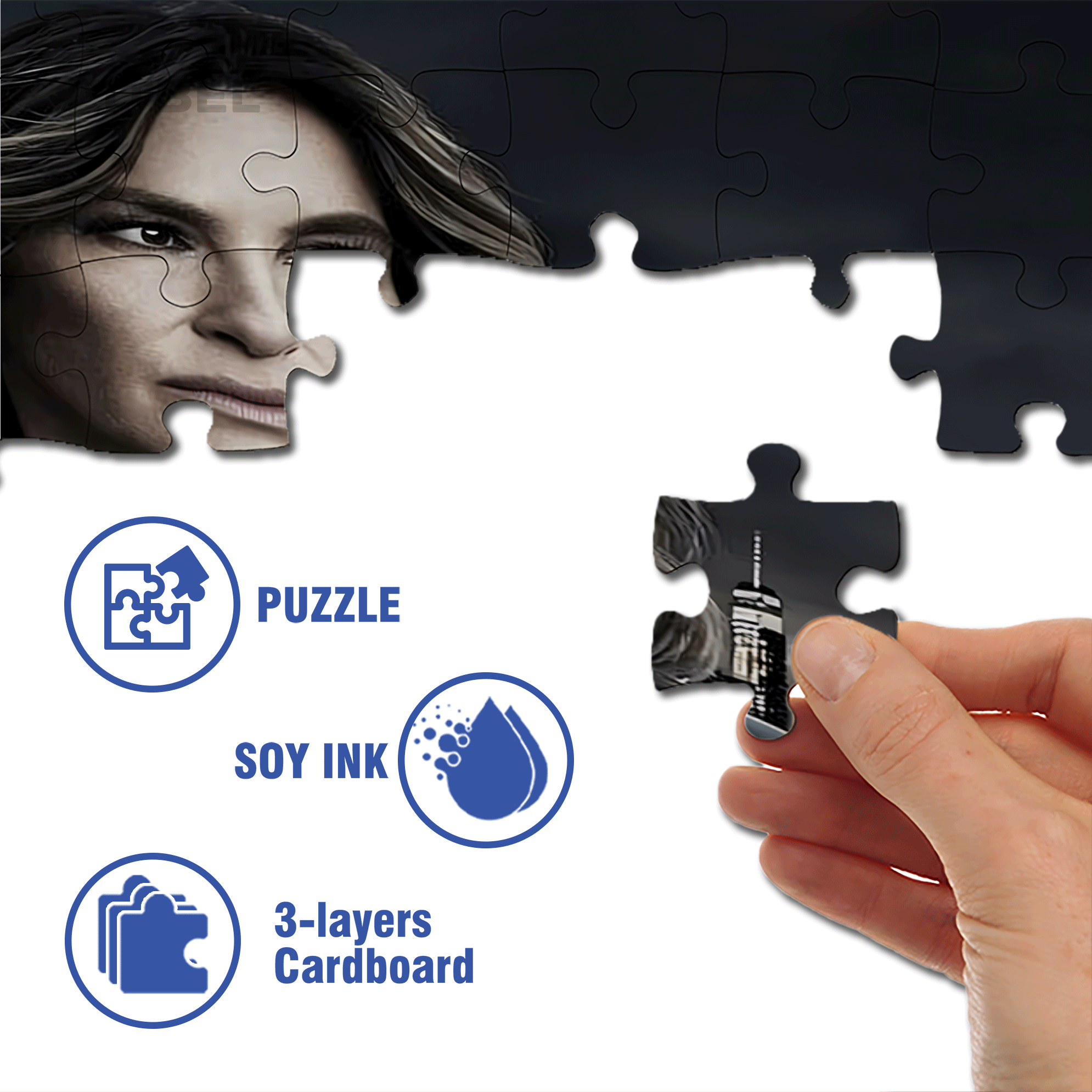 Law & Order SVU 500pcs/1000pcs Jigsaw Puzzle, Scratch-Resistant, Interactive Family Game & Brain-Boosting DIY Decor, Perfect for Halloween, Christmas & New Year Gifts, Family Puzzle Game
