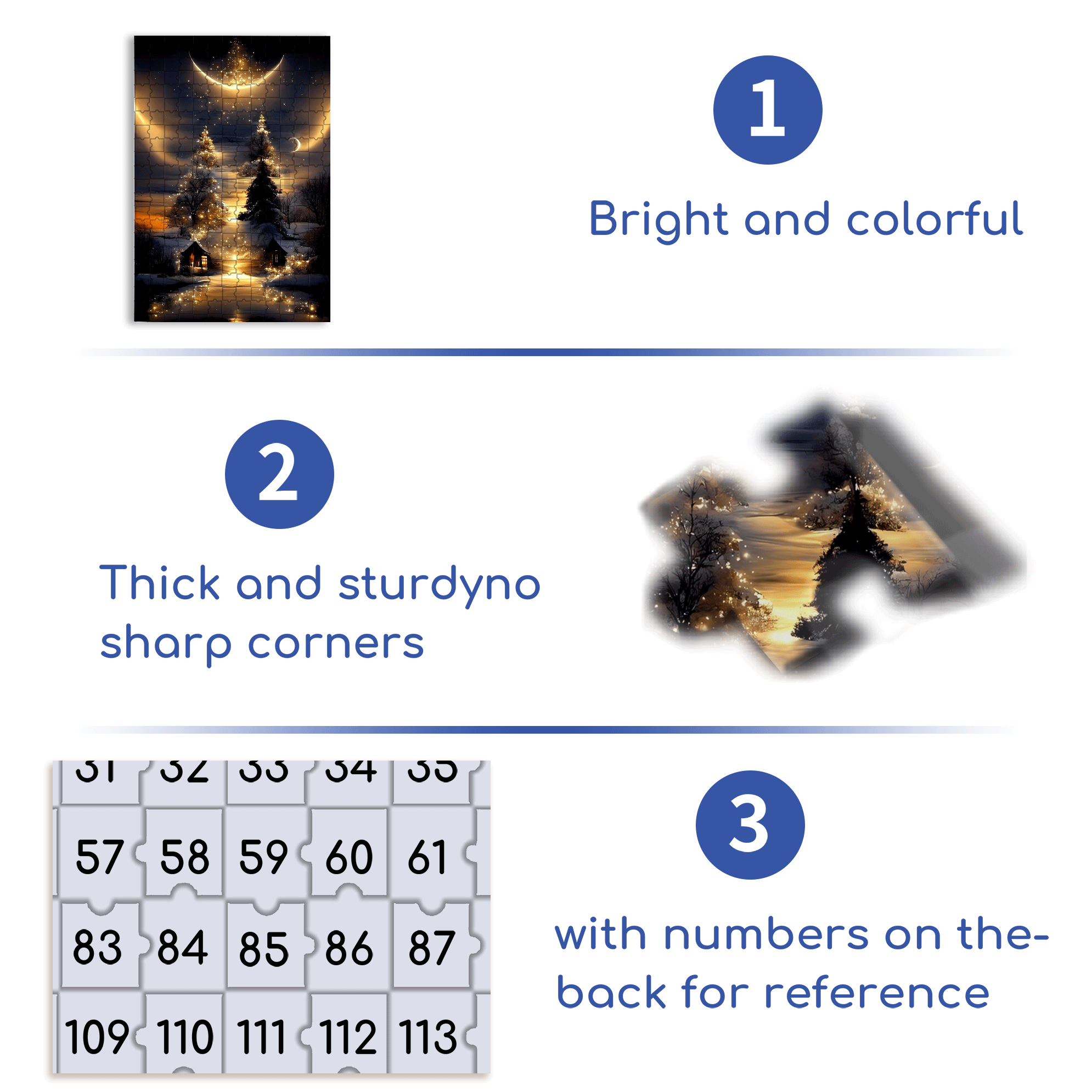 Moon Crossing the Milky Way 500pcs/1000pcs Jigsaw Puzzle, Scratch-Resistant, Interactive Family Game & Brain-Boosting DIY Decor, Perfect for Halloween, Christmas & New Year Gifts, Family Puzzle Game