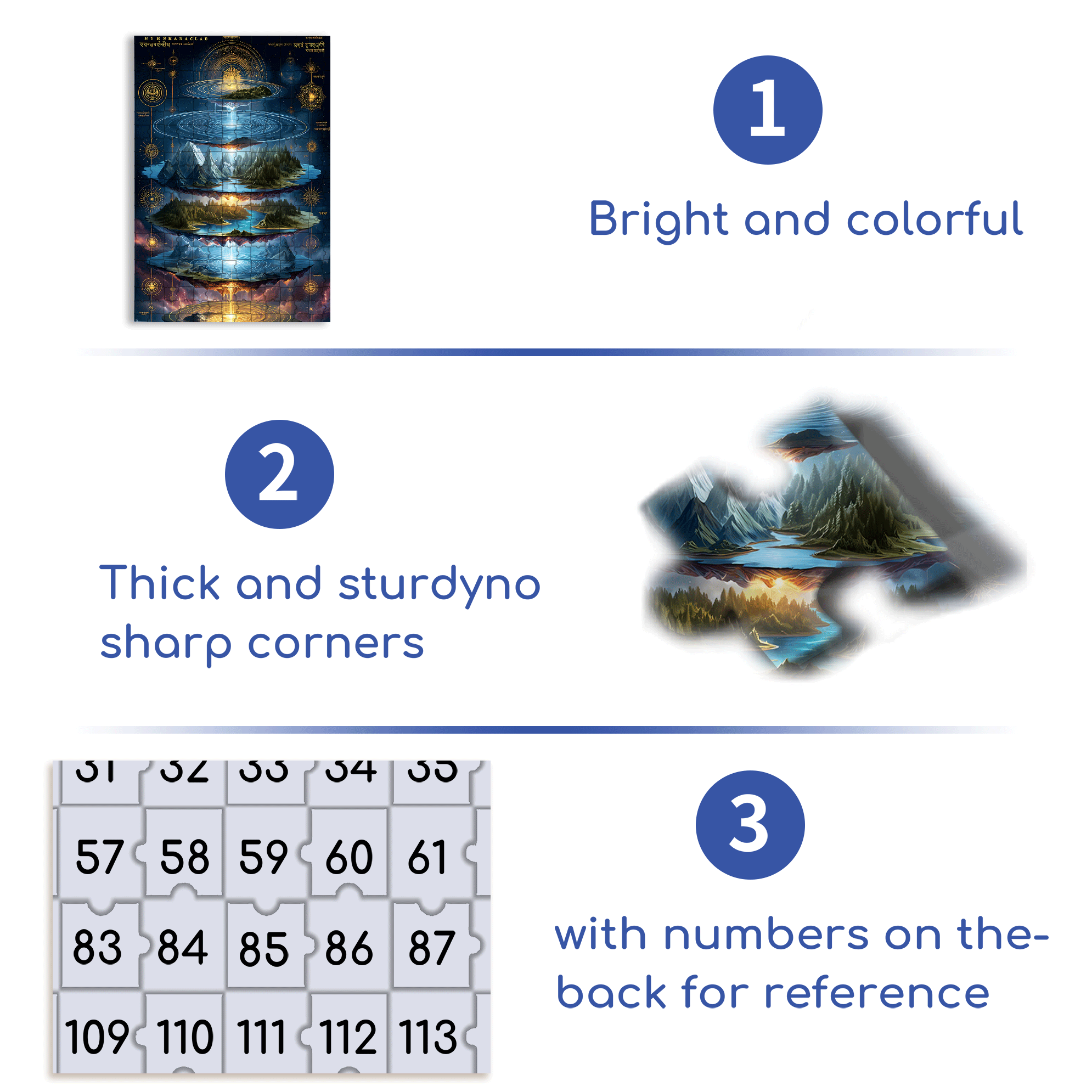 Multilayered World 500pcs/1000pcs Jigsaw Puzzle, Scratch-Resistant, Interactive Family Game & Brain-Boosting DIY Decor, Perfect for Halloween, Christmas & New Year Gifts, Family Puzzle Game