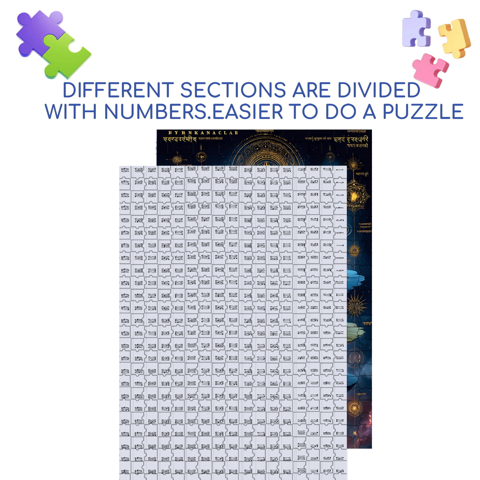 Multilayered World 500pcs/1000pcs Jigsaw Puzzle, Scratch-Resistant, Interactive Family Game & Brain-Boosting DIY Decor, Perfect for Halloween, Christmas & New Year Gifts, Family Puzzle Game