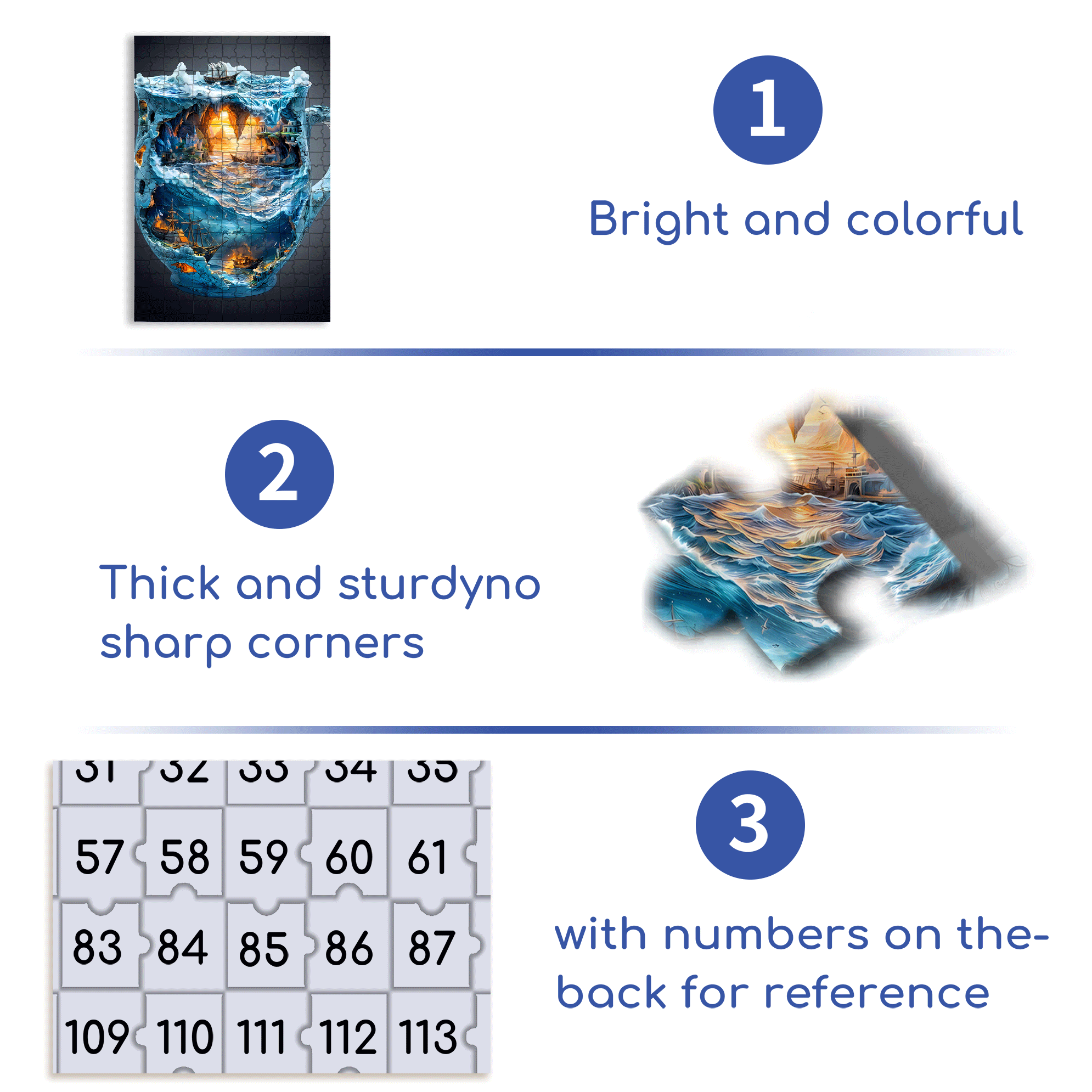 Nautical Shipwreck Scene with Treasure Chest 500pcs/1000pcs Jigsaw Puzzle, Scratch-Resistant, Interactive Family Game & Brain-Boosting DIY Decor, Perfect for Halloween, Christmas & New Year Gifts, Family Puzzle Game